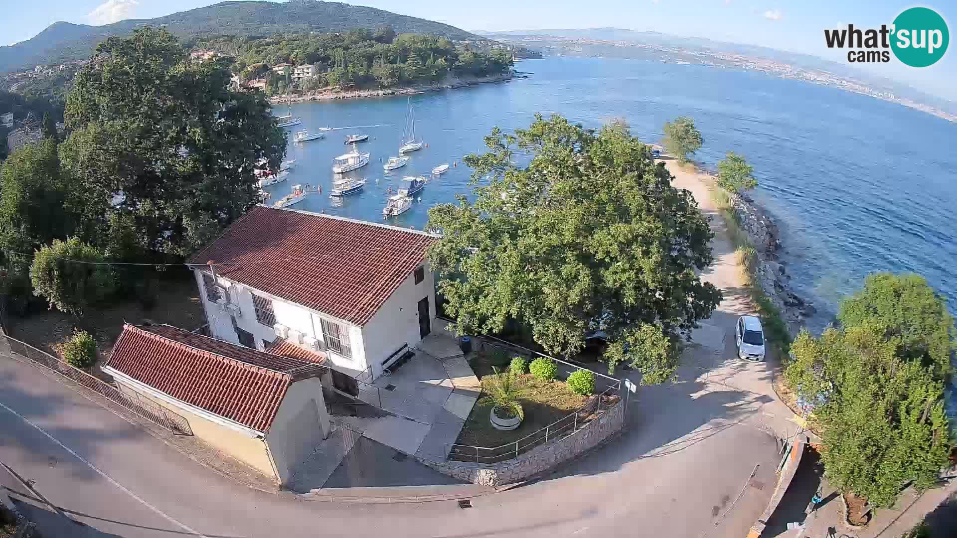 Webcam puerto de Ika – Vista en directo y luces de Opatija