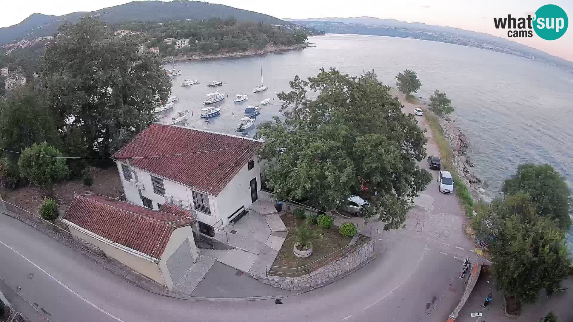 Webcam porto Ika – Vista LIVE sul porto e le luci di Opatija