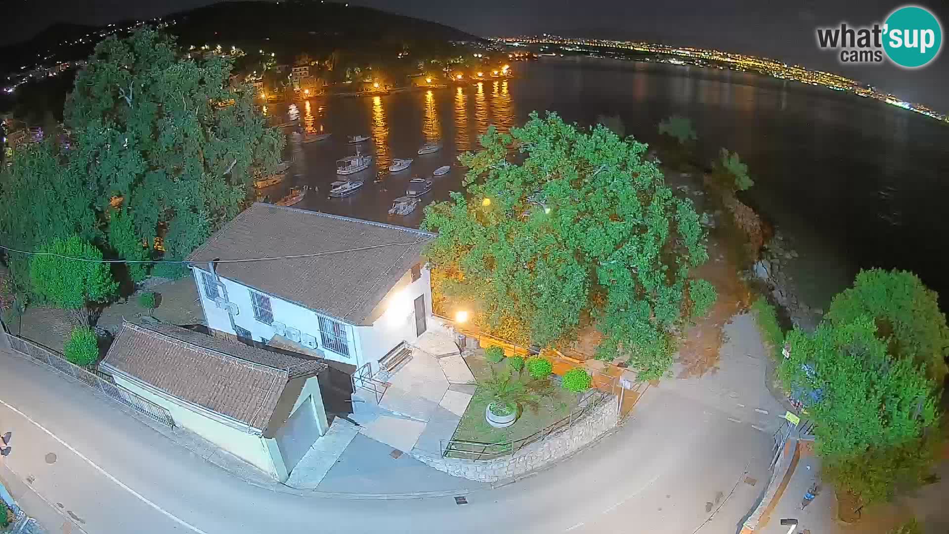 Webcam port d’Ika – Vue en direct et lumières d’Opatija