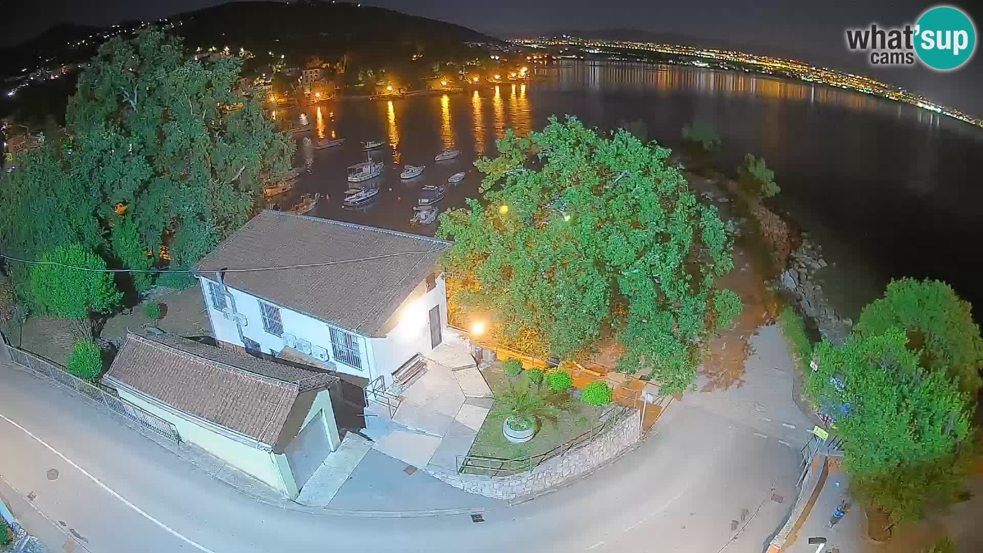 Webcam port d’Ika – Vue en direct et lumières d’Opatija