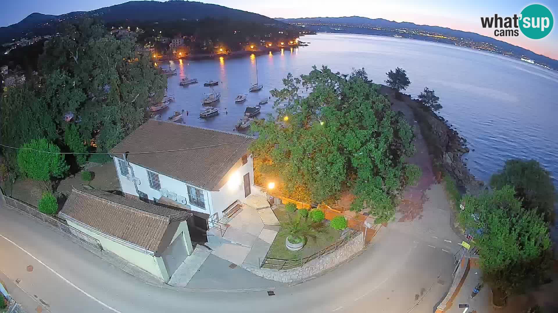 Webcam Ika Hafen – LIVE Blick auf den Hafen und die Lichter von Opatija