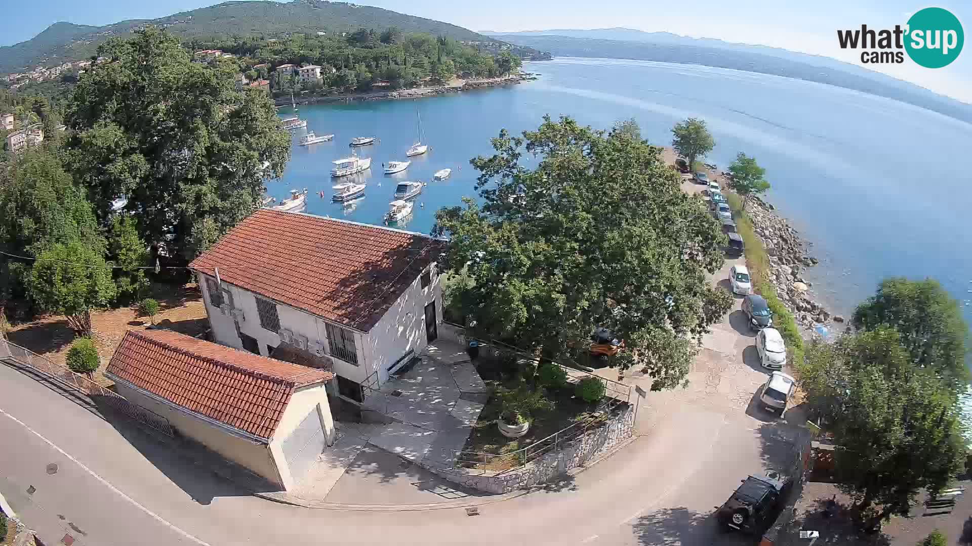 Webcam porto Ika – Vista LIVE sul porto e le luci di Opatija