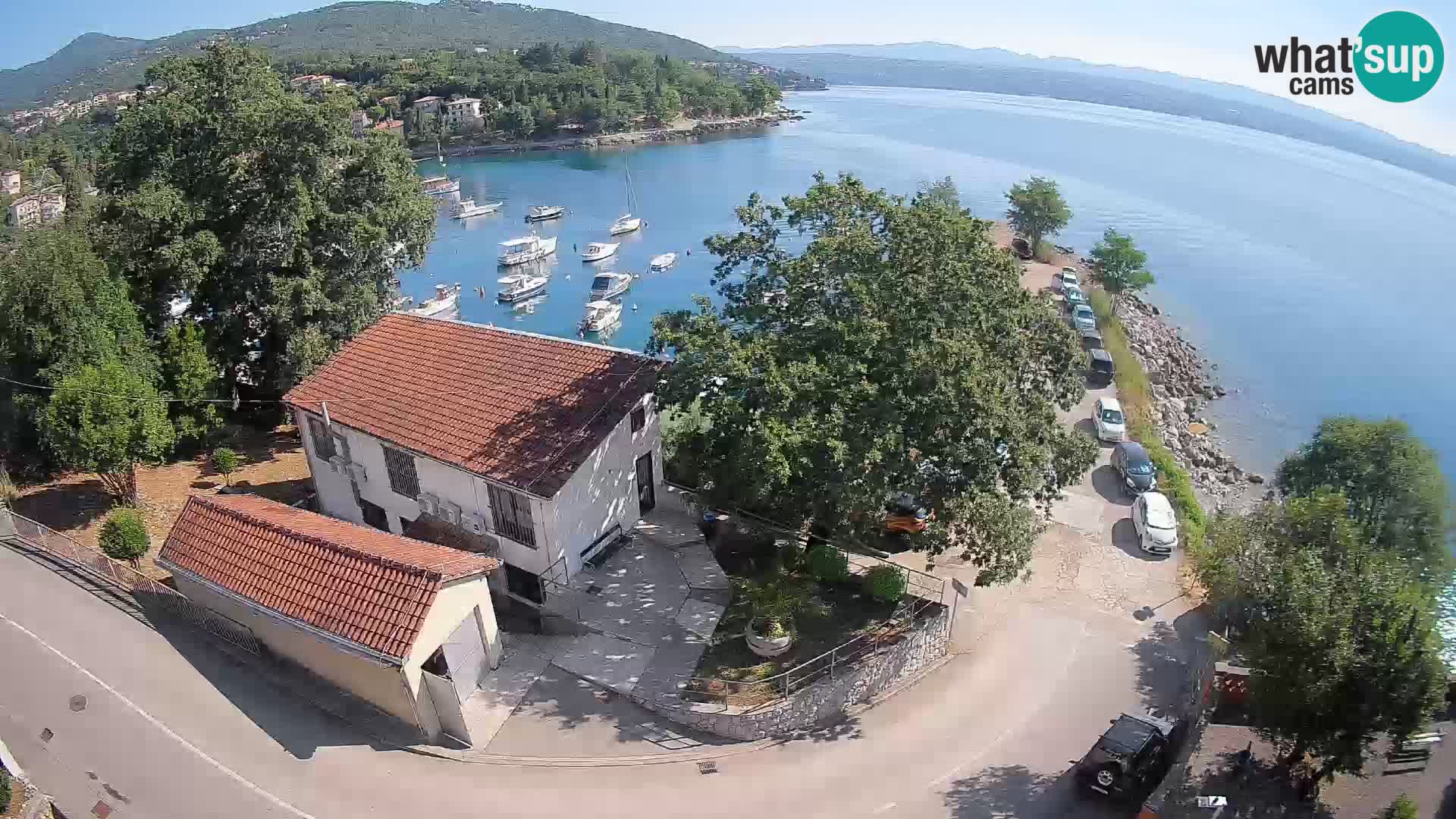 Webcam port d’Ika – Vue en direct et lumières d’Opatija
