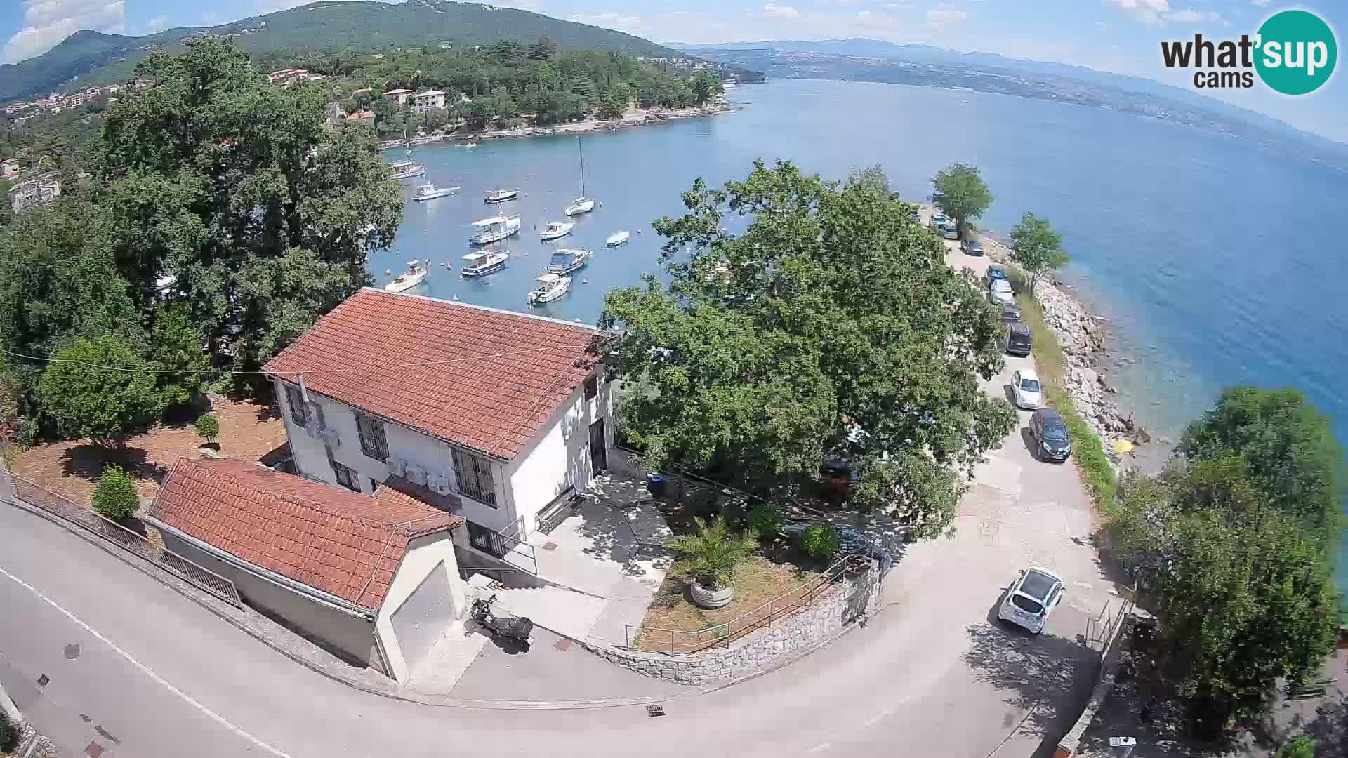 Webcam porto Ika – Vista LIVE sul porto e le luci di Opatija
