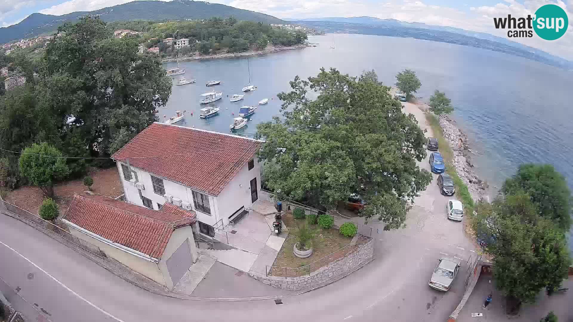 Ika Harbor Webcam – LIVE View of the Harbor and Opatija Lights