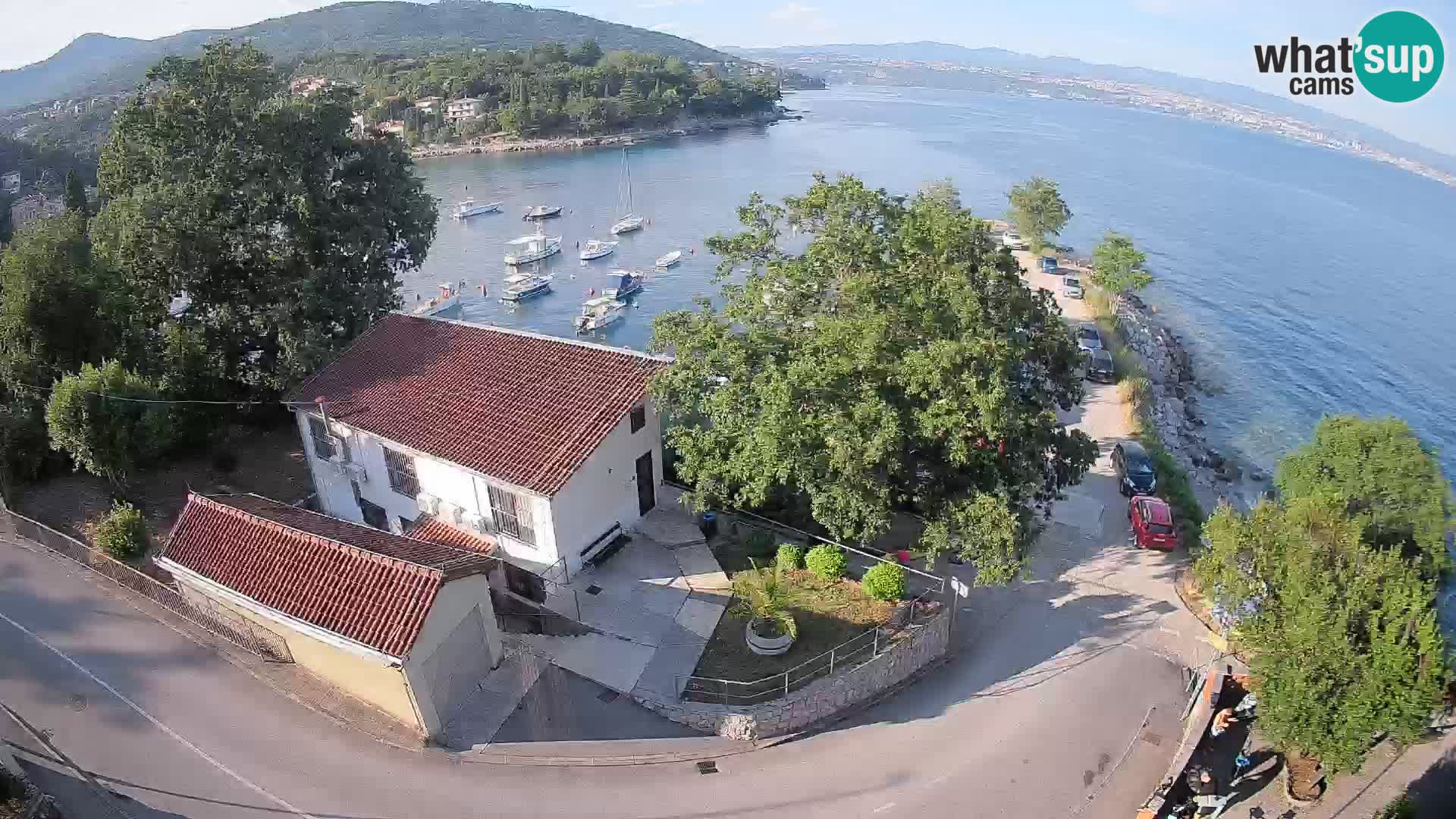 Webcam porto Ika – Vista LIVE sul porto e le luci di Opatija