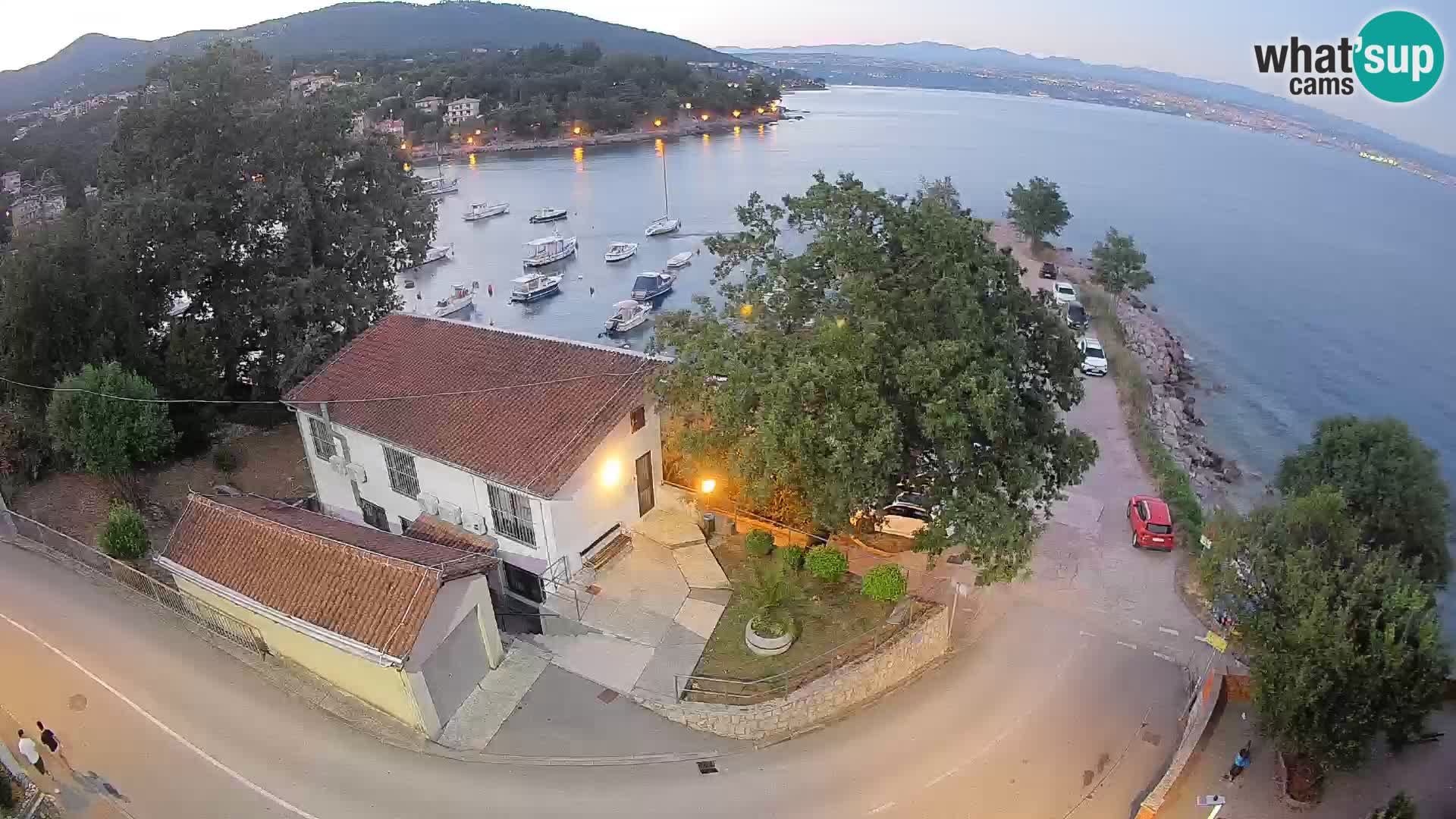 Webcam puerto de Ika – Vista en directo y luces de Opatija