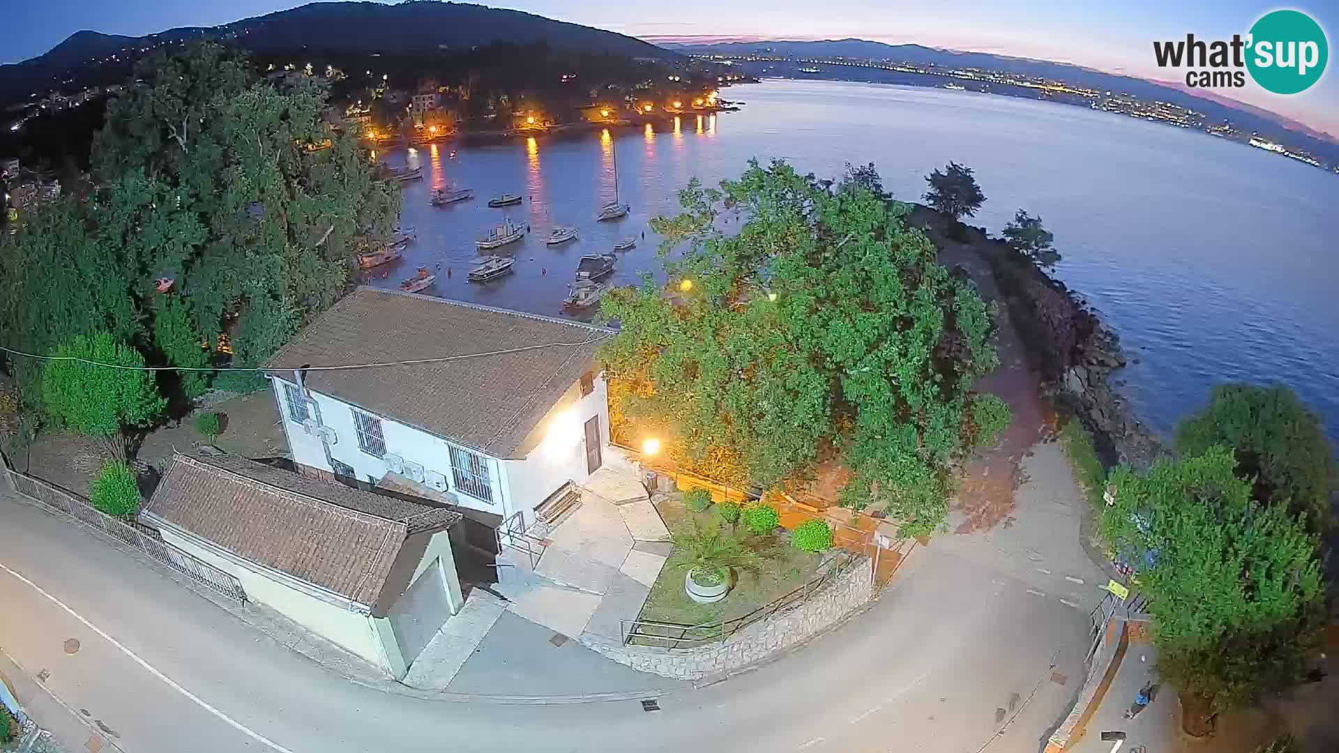 Webcam Ika Hafen – LIVE Blick auf den Hafen und die Lichter von Opatija