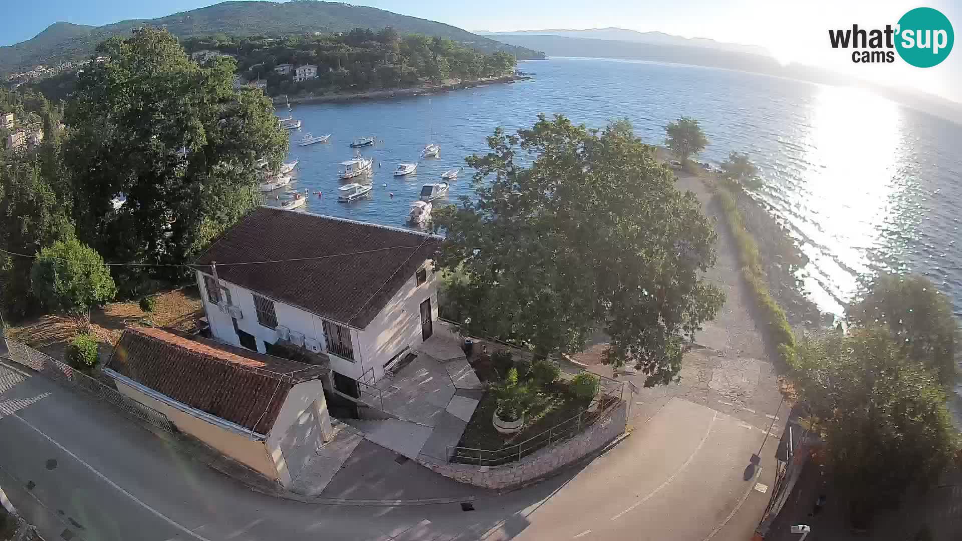 Webcam porto Ika – Vista LIVE sul porto e le luci di Opatija