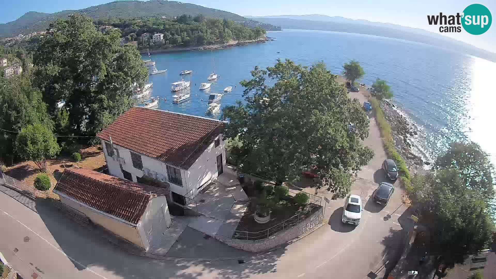 Webcam porto Ika – Vista LIVE sul porto e le luci di Opatija