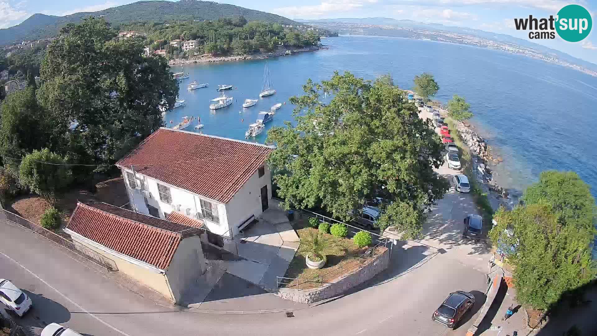 Webcam porto Ika – Vista LIVE sul porto e le luci di Opatija