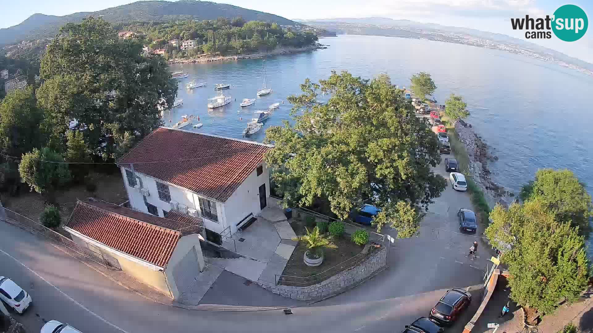 Webcam puerto de Ika – Vista en directo y luces de Opatija
