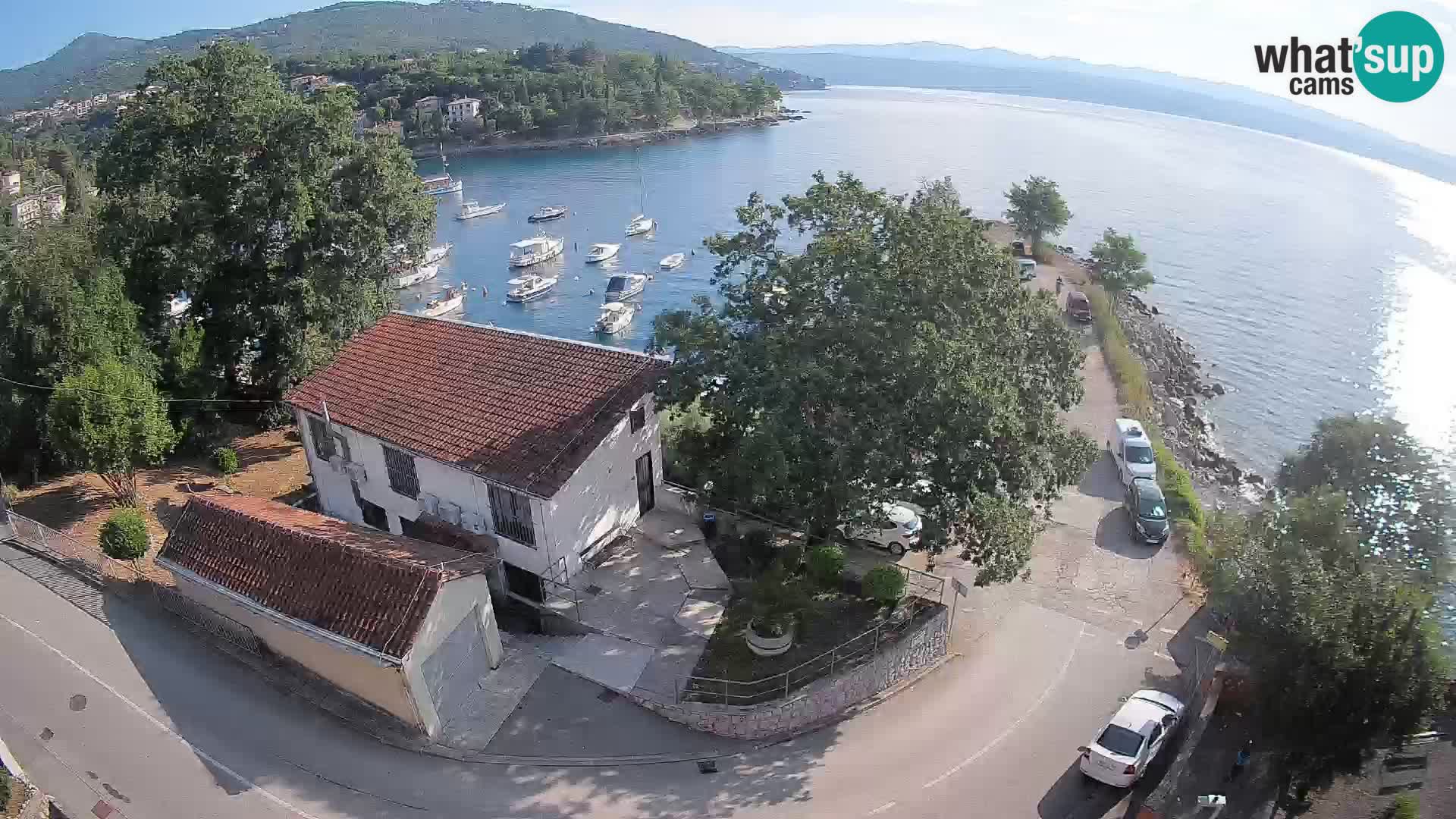 Webcam puerto de Ika – Vista en directo y luces de Opatija