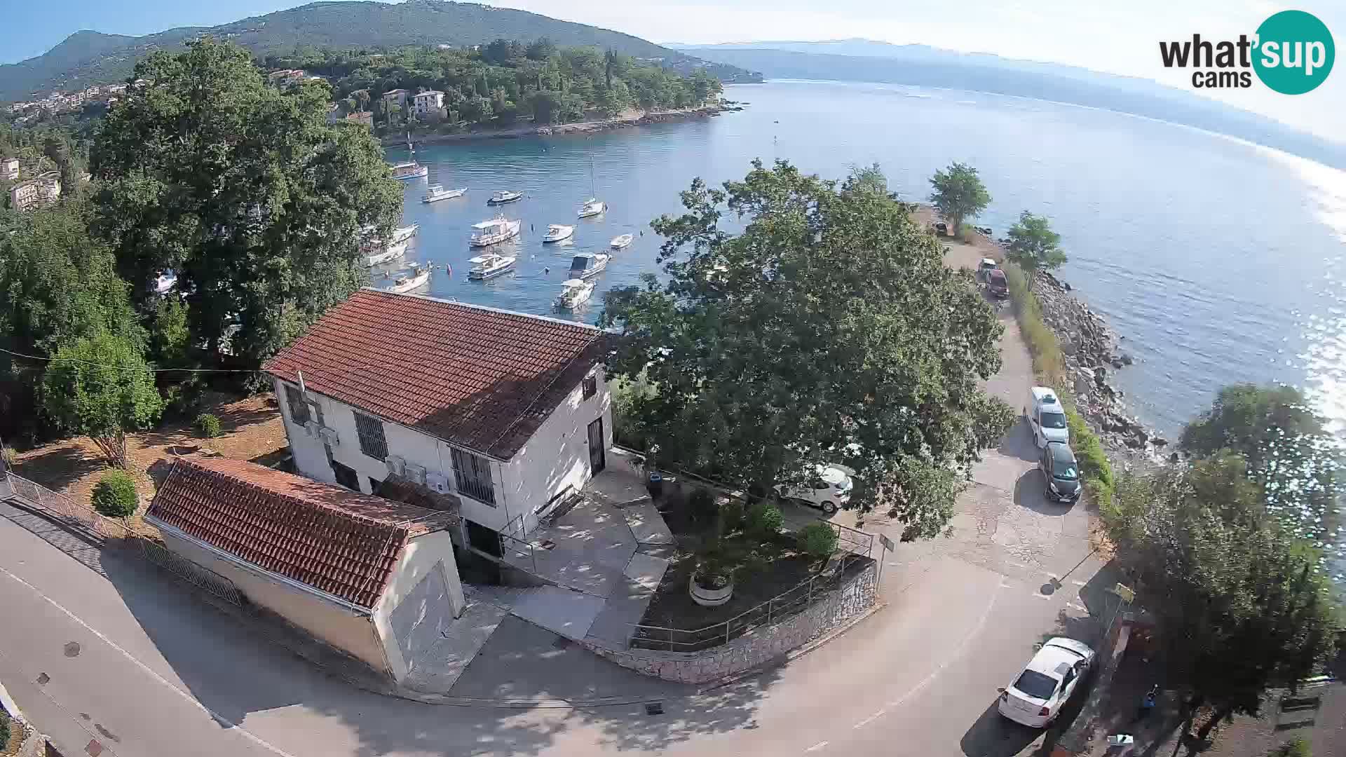 Webcam puerto de Ika – Vista en directo y luces de Opatija