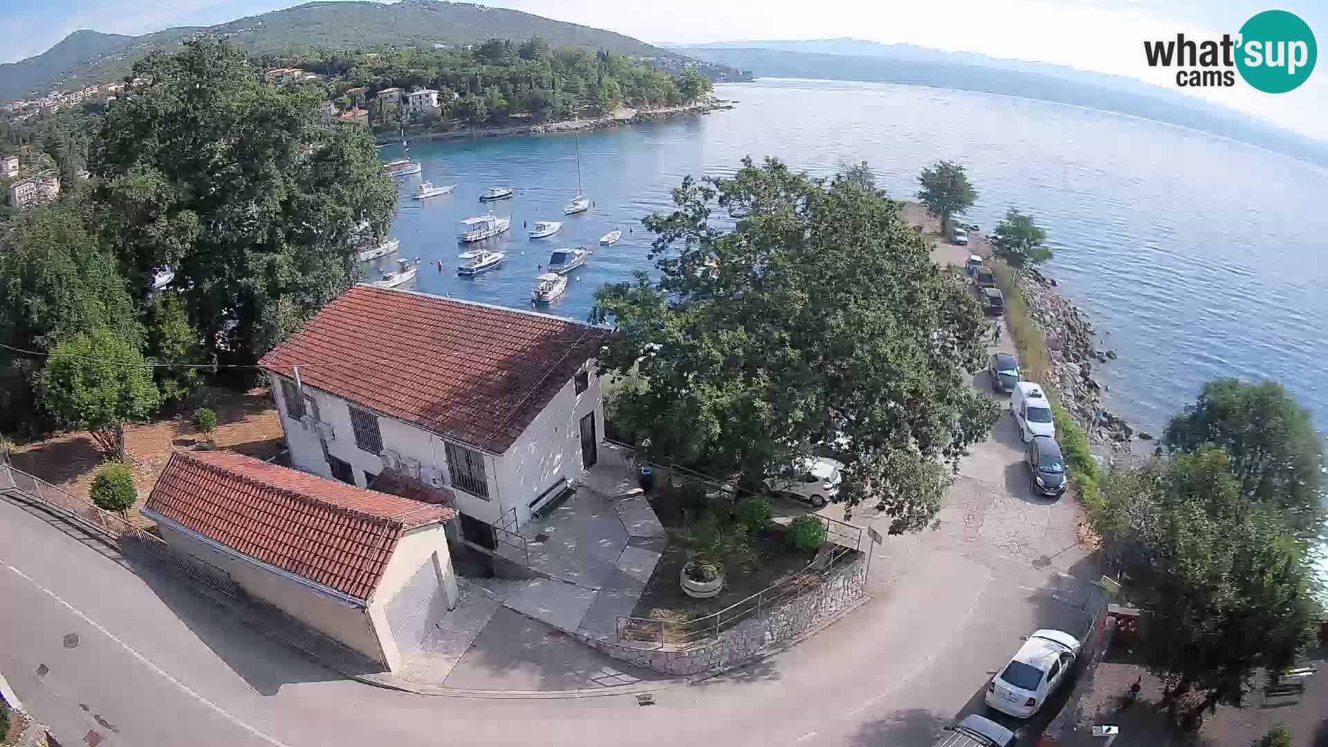Webcam puerto de Ika – Vista en directo y luces de Opatija