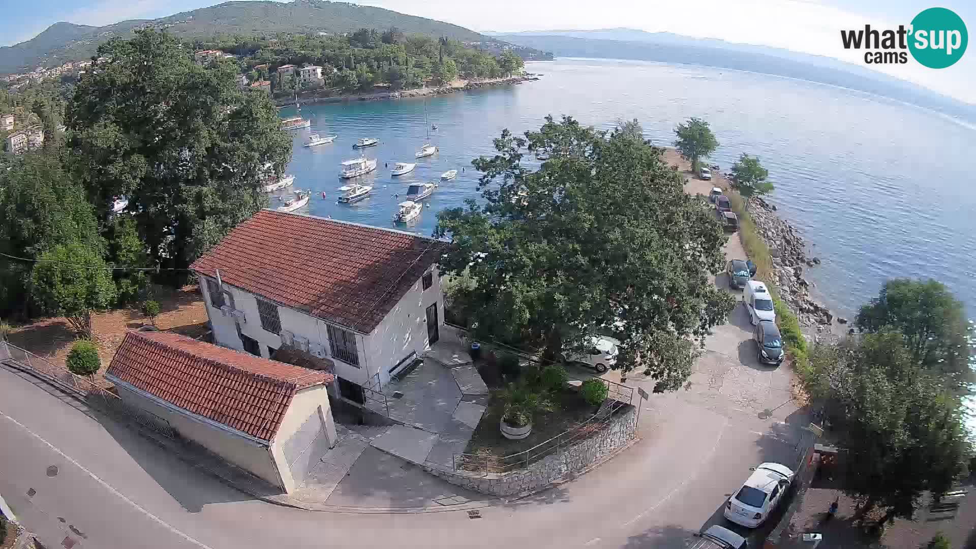Webcam puerto de Ika – Vista en directo y luces de Opatija