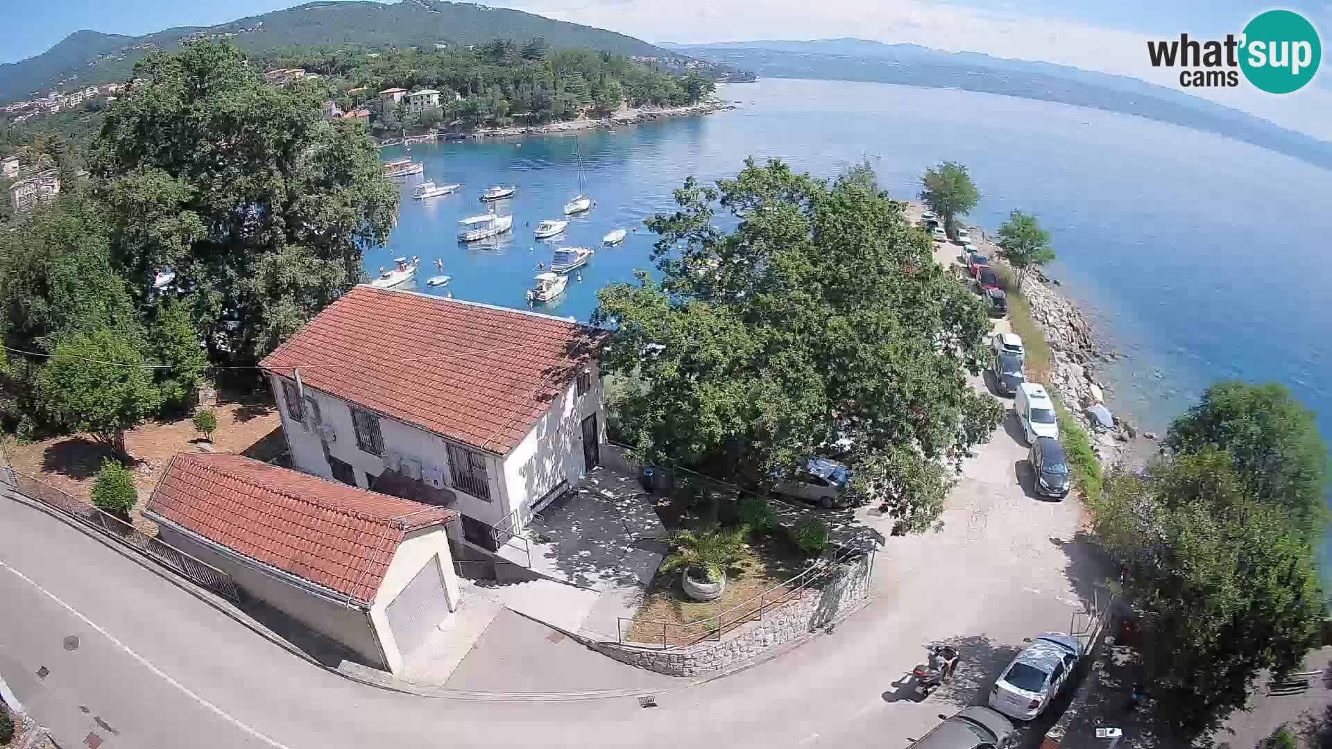 Webcam puerto de Ika – Vista en directo y luces de Opatija