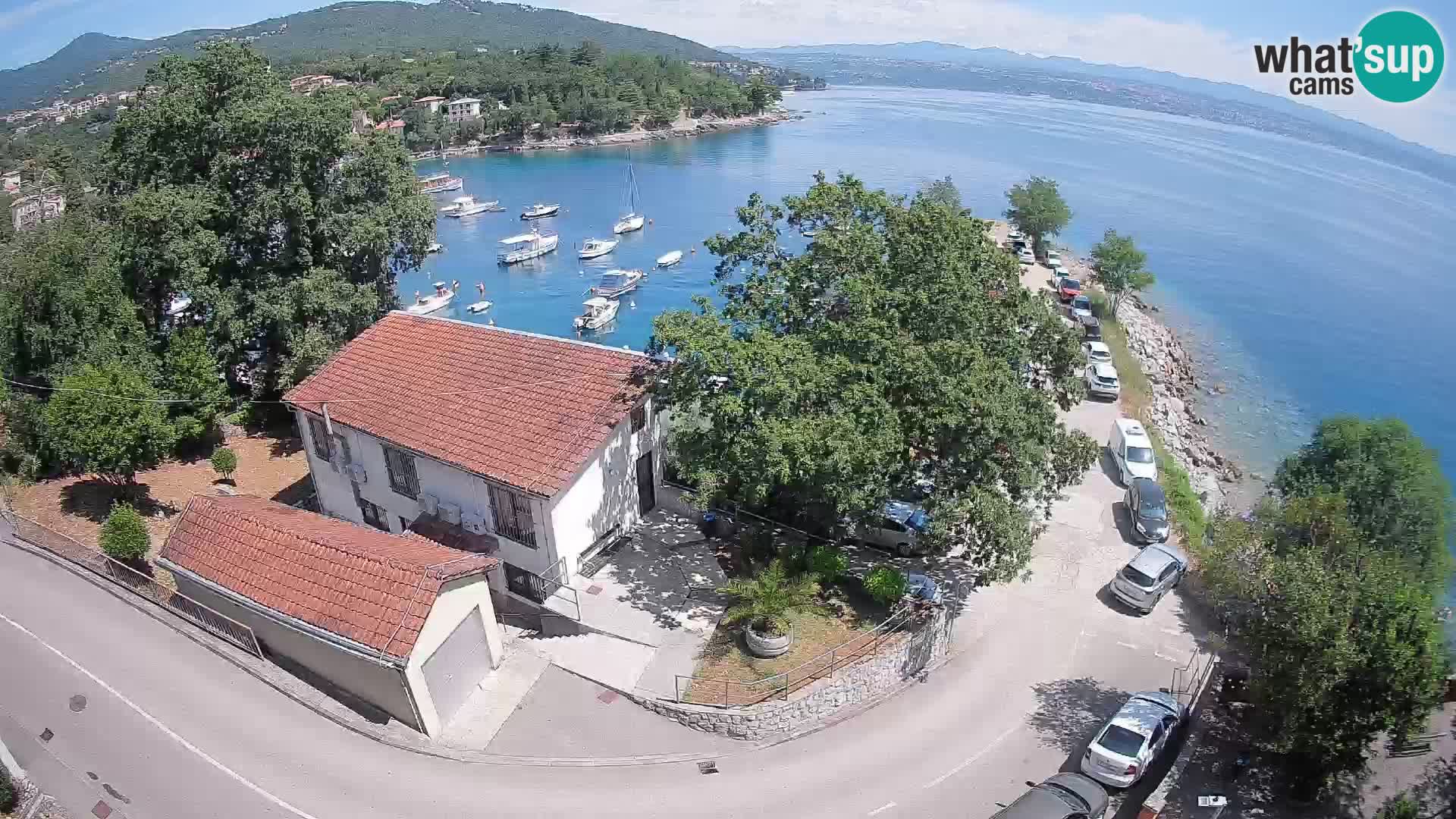 Ika Harbor Webcam – LIVE View of the Harbor and Opatija Lights