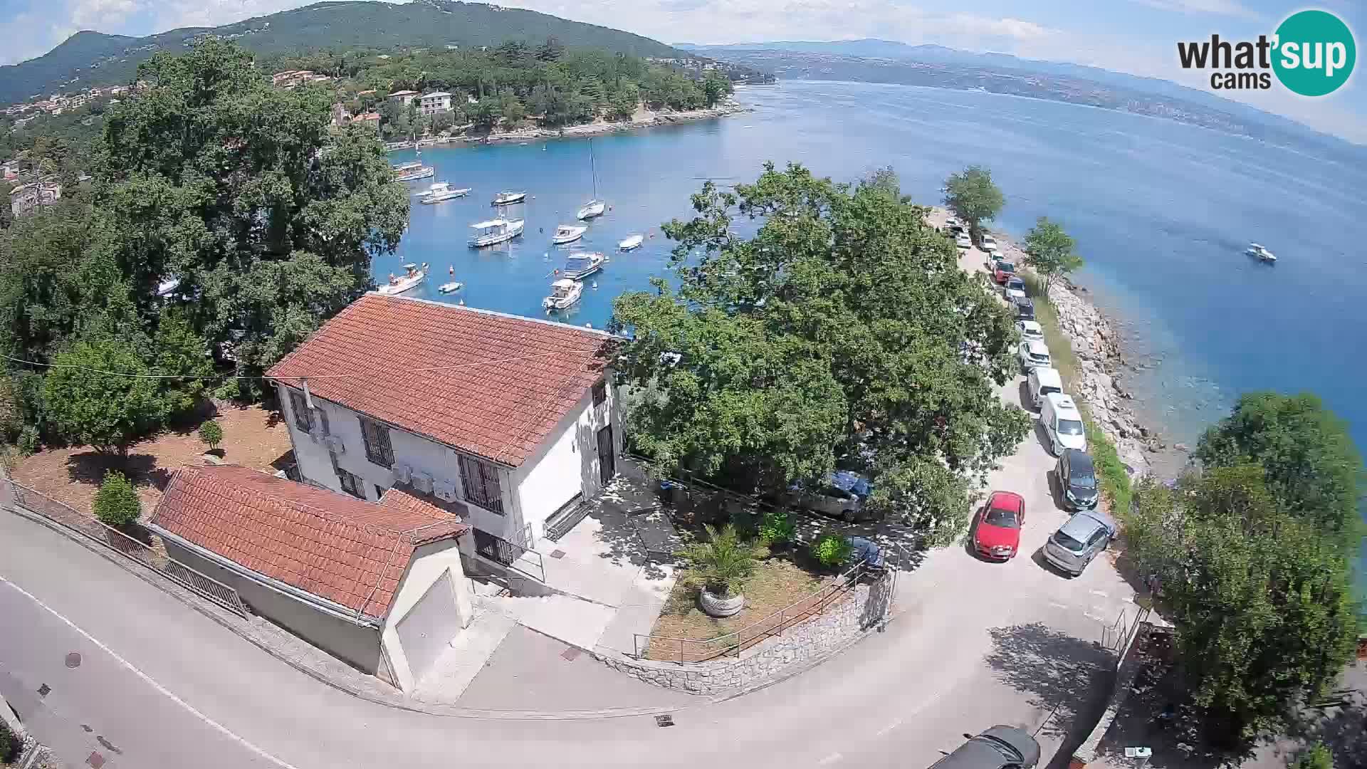 Webcam porto Ika – Vista LIVE sul porto e le luci di Opatija