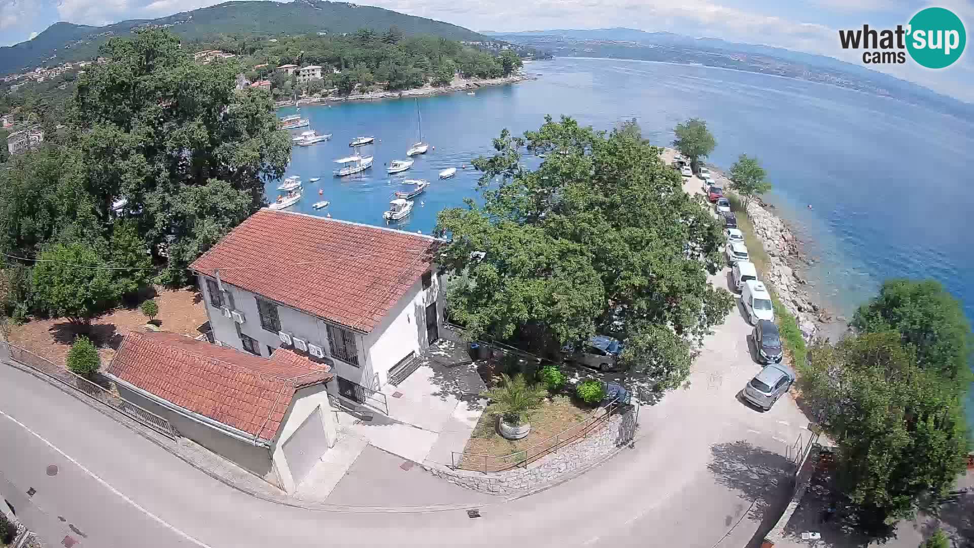 Webcam puerto de Ika – Vista en directo y luces de Opatija
