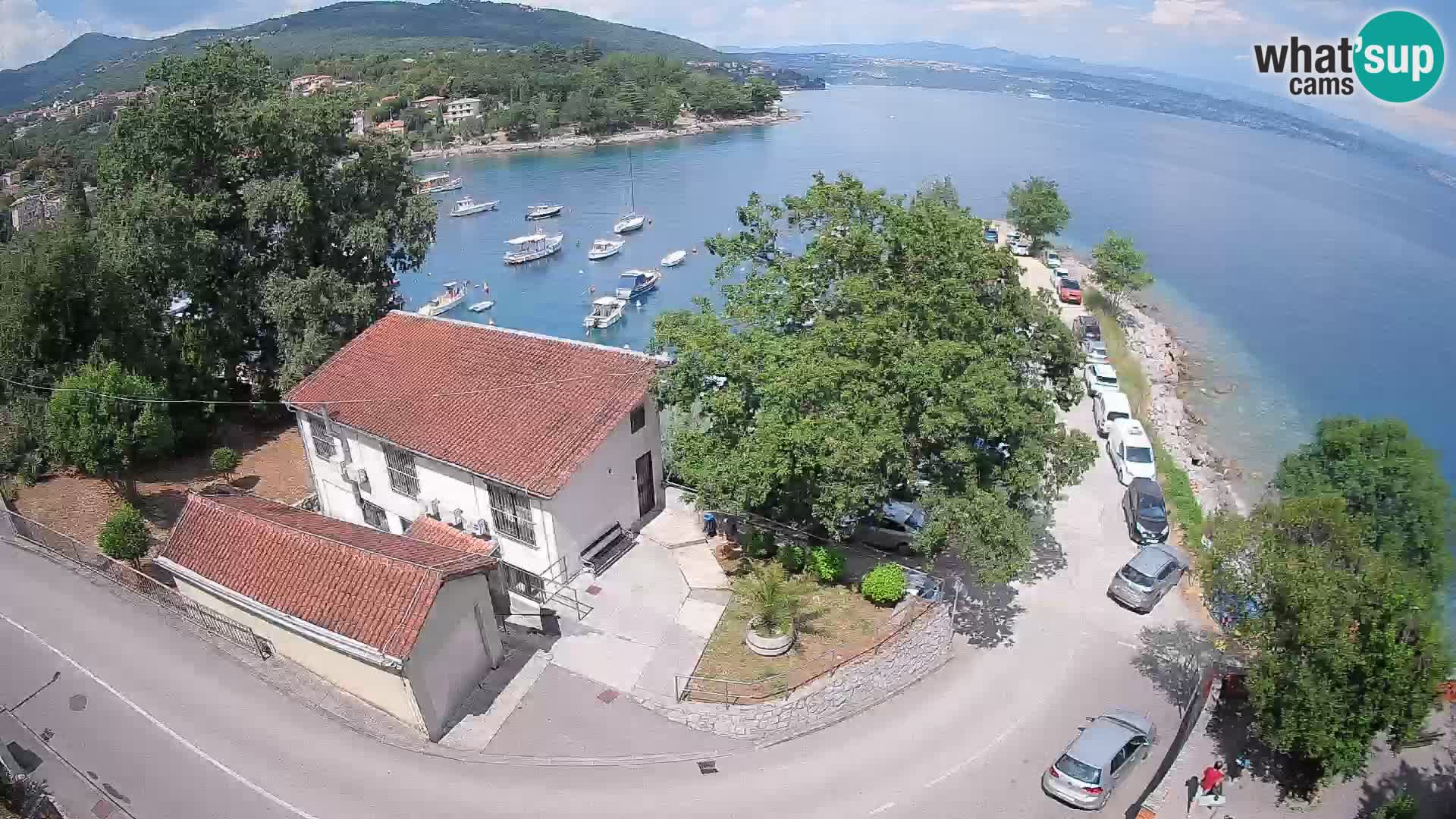 Ika Harbor Webcam – LIVE View of the Harbor and Opatija Lights
