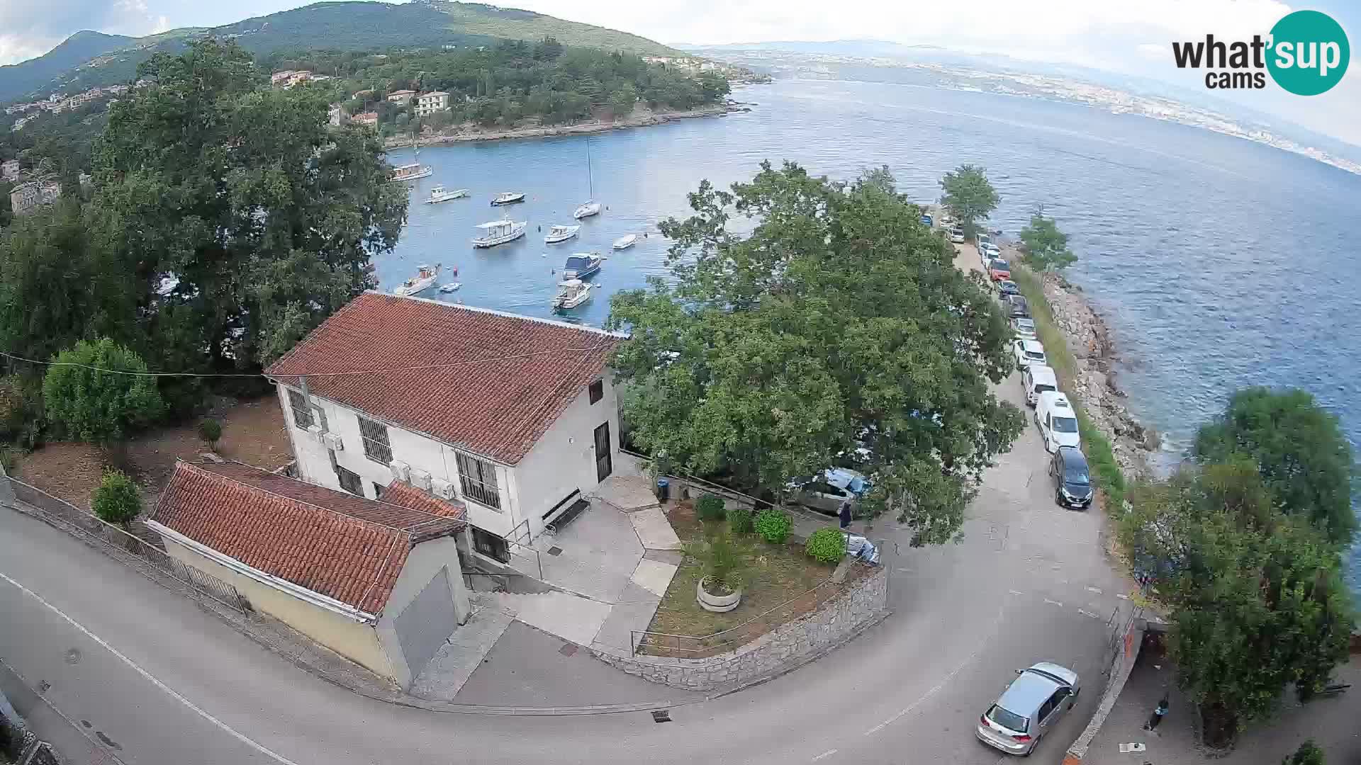 Webcam port d’Ika – Vue en direct et lumières d’Opatija