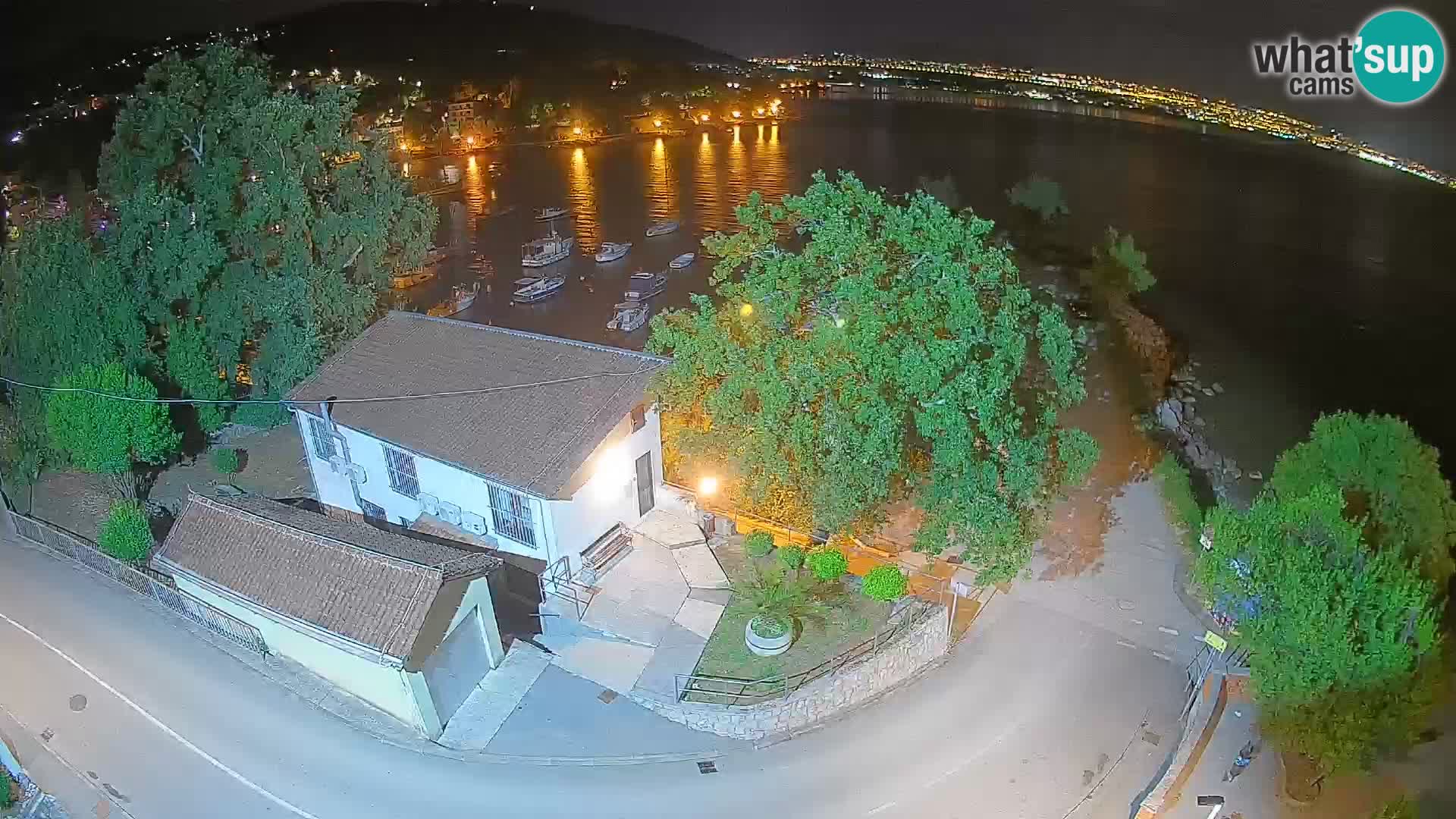 Webcam port d’Ika – Vue en direct et lumières d’Opatija