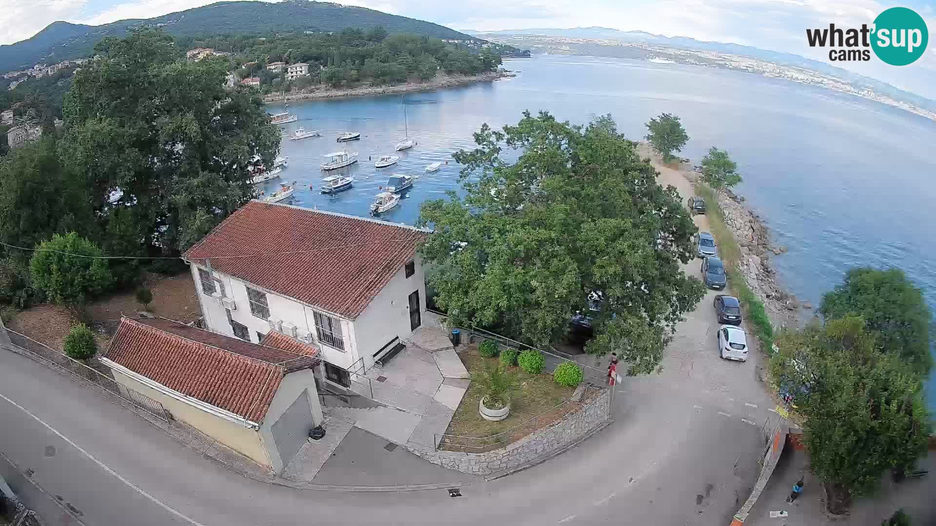 Webcam port d’Ika – Vue en direct et lumières d’Opatija