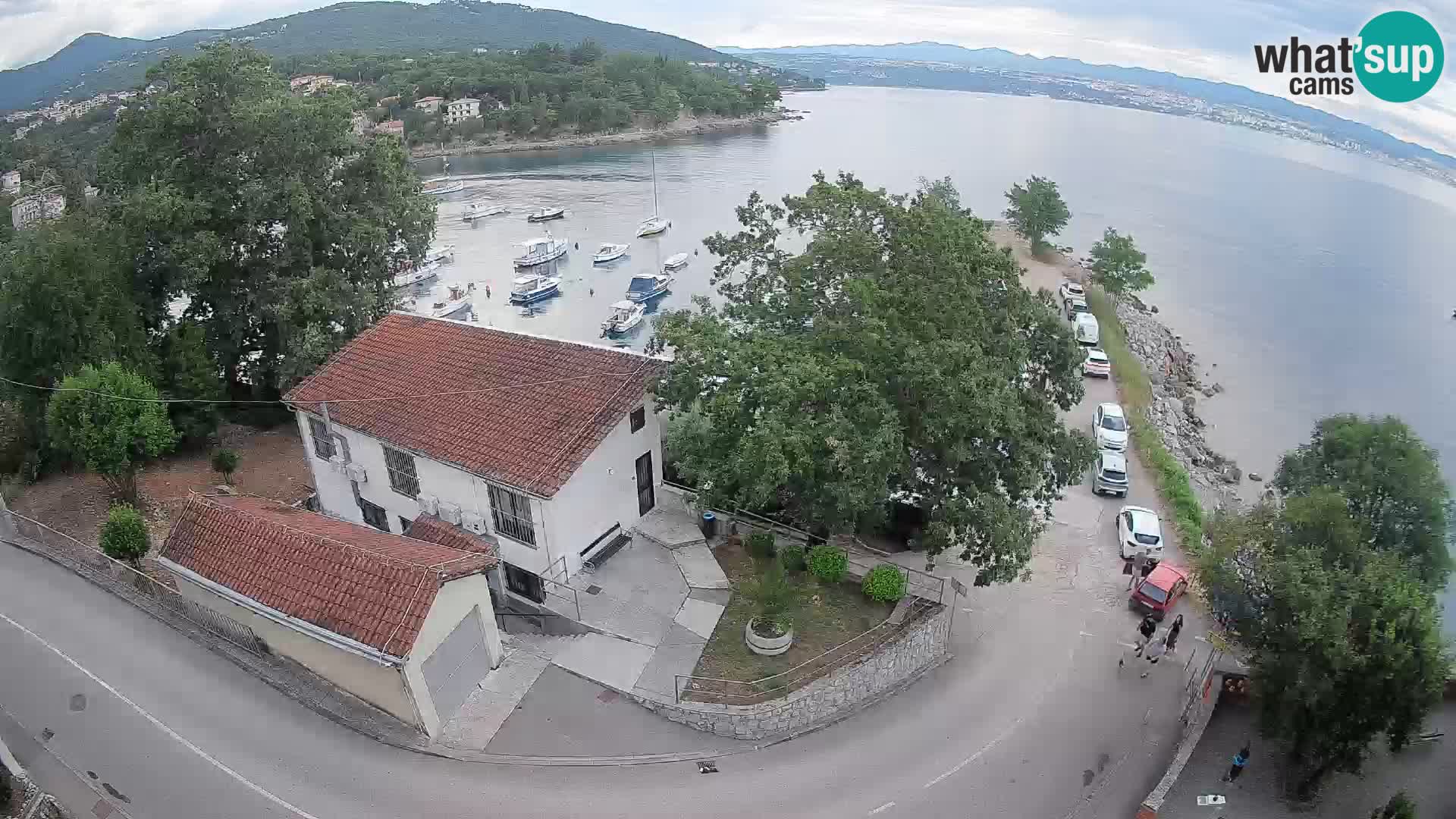 Webcam puerto de Ika – Vista en directo y luces de Opatija