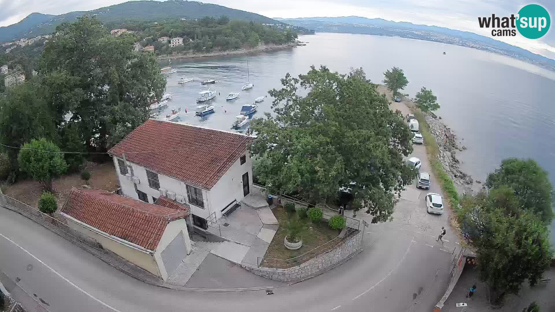 Webcam port d’Ika – Vue en direct et lumières d’Opatija