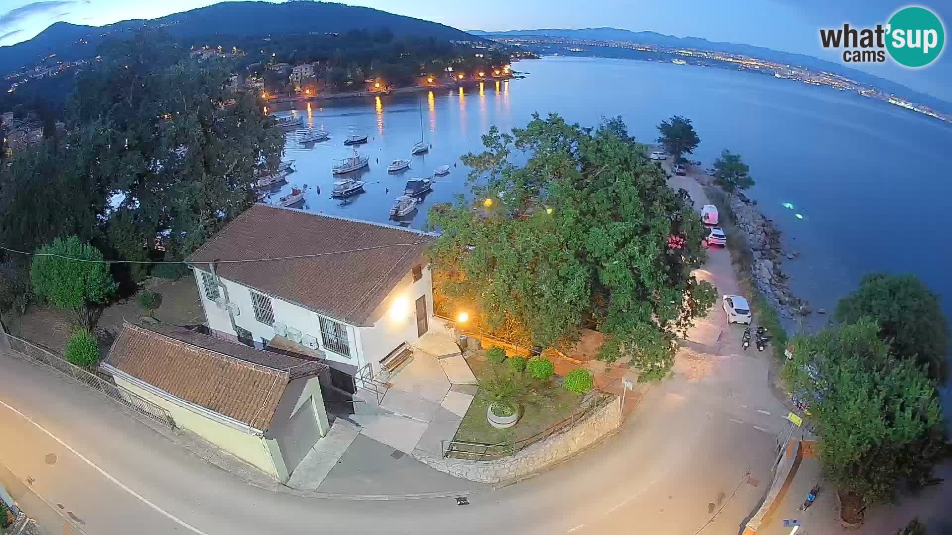 Webcam porto Ika – Vista LIVE sul porto e le luci di Opatija