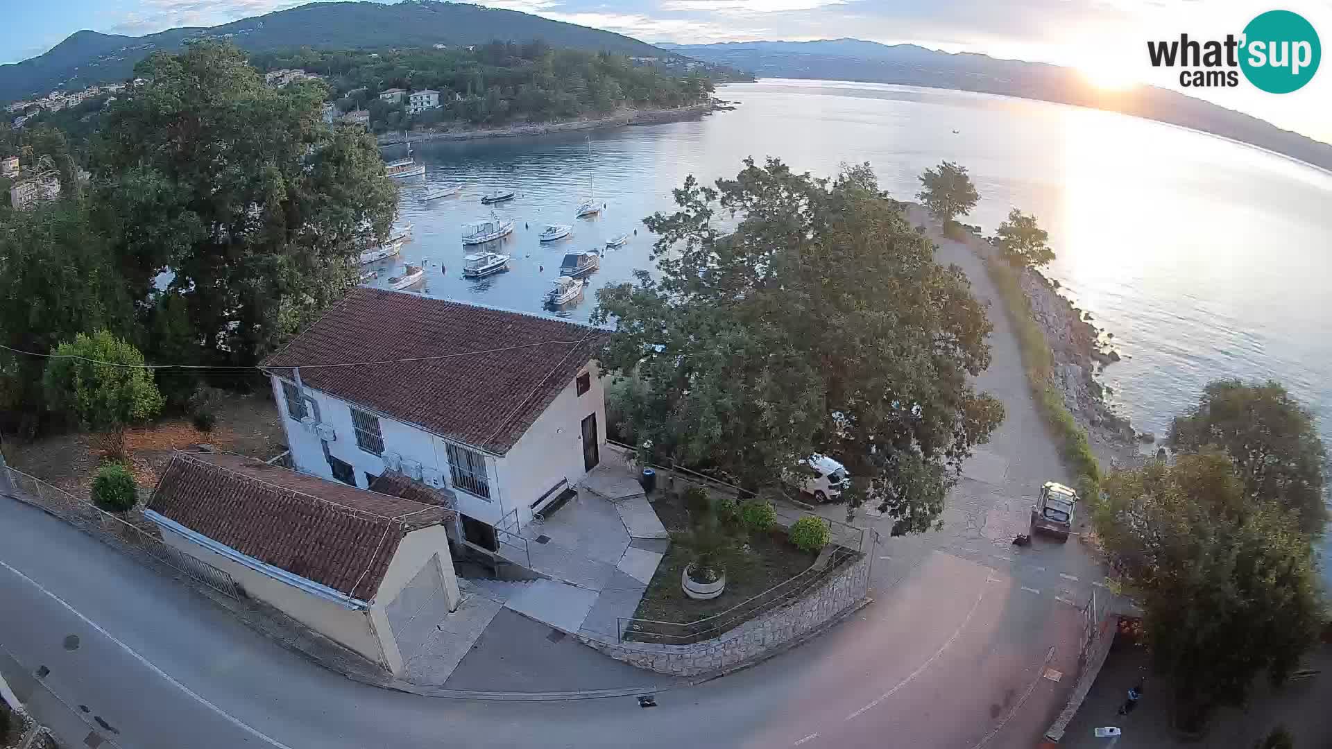 Webcam porto Ika – Vista LIVE sul porto e le luci di Opatija