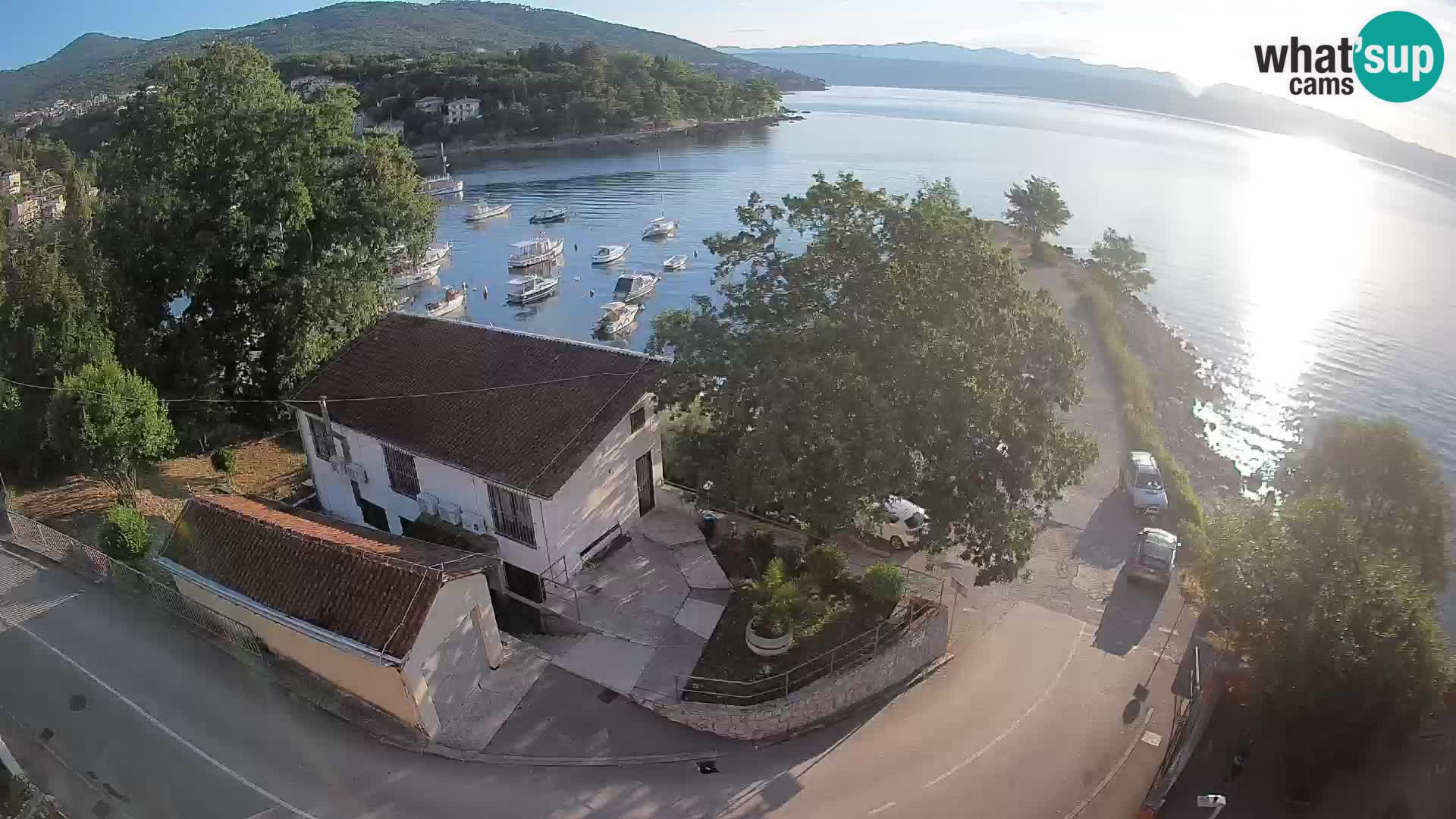 Webcam porto Ika – Vista LIVE sul porto e le luci di Opatija