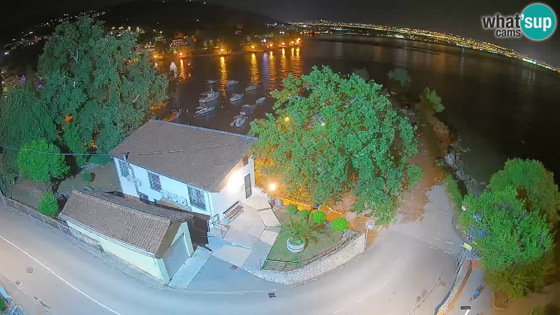Webcam port d’Ika – Vue en direct et lumières d’Opatija
