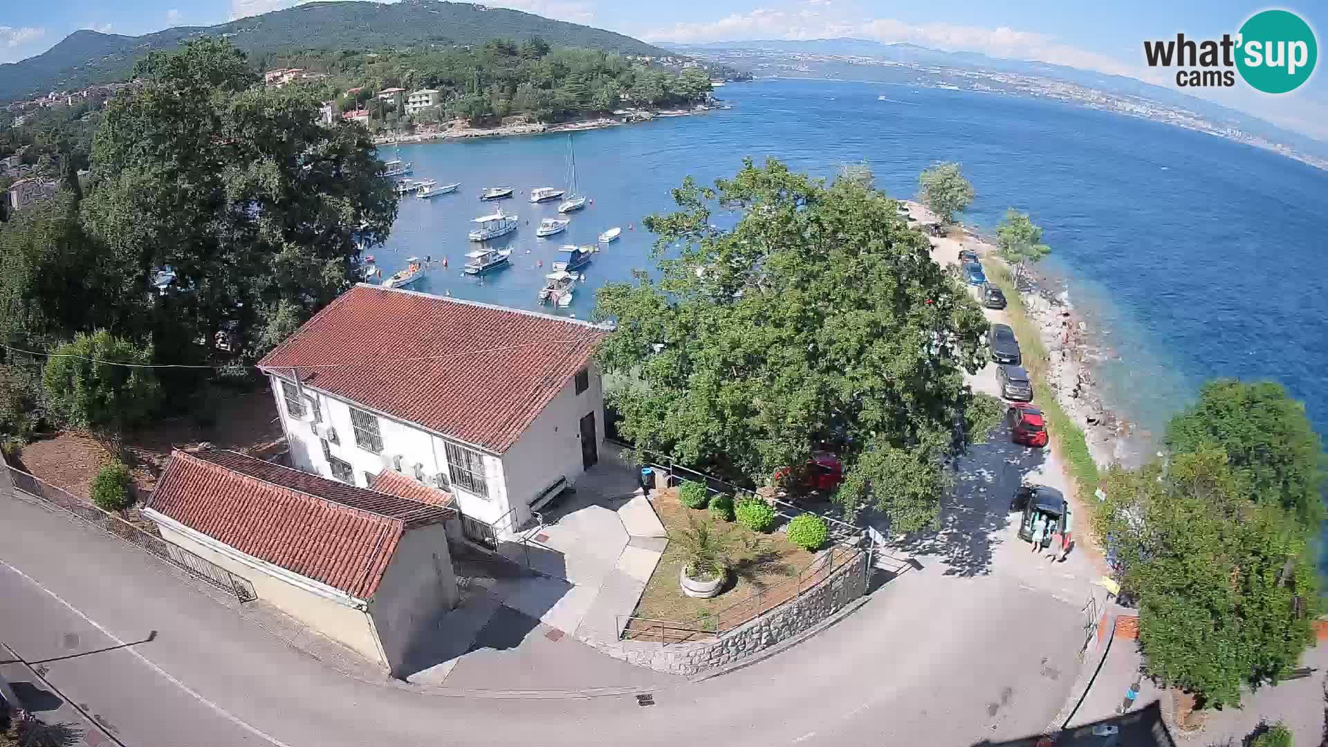 Ika Harbor Webcam – LIVE View of the Harbor and Opatija Lights