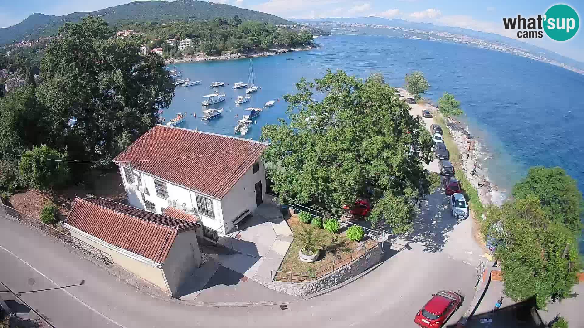Webcam puerto de Ika – Vista en directo y luces de Opatija
