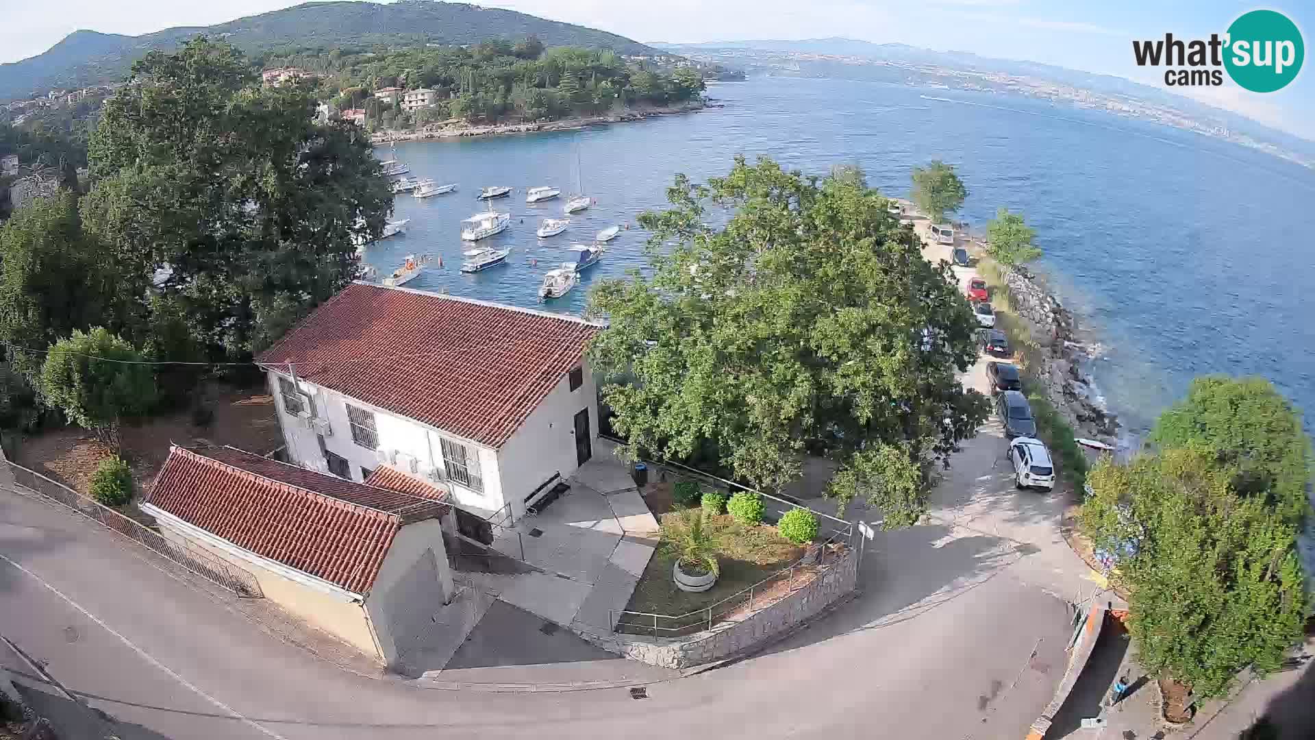 Webcam puerto de Ika – Vista en directo y luces de Opatija