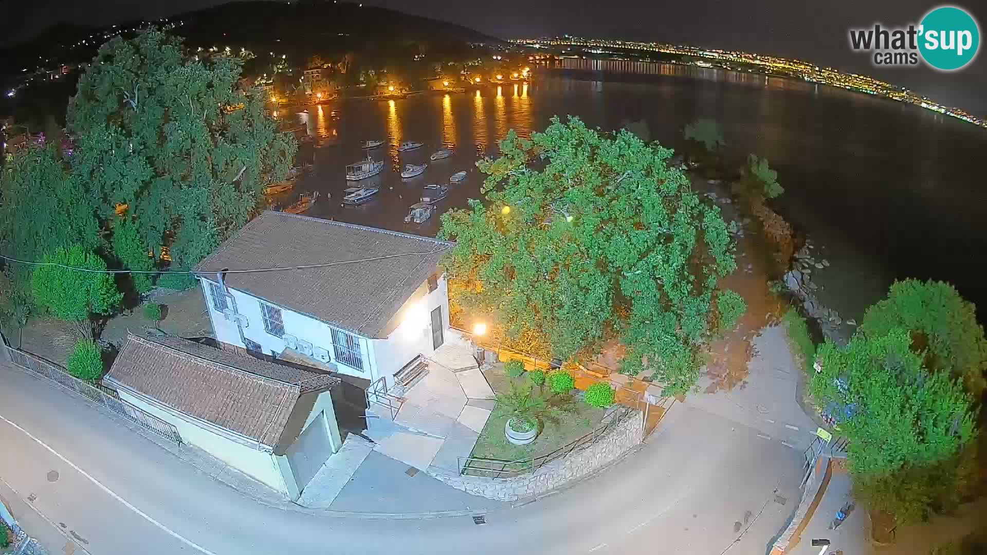 Webcam Ika Hafen – LIVE Blick auf den Hafen und die Lichter von Opatija