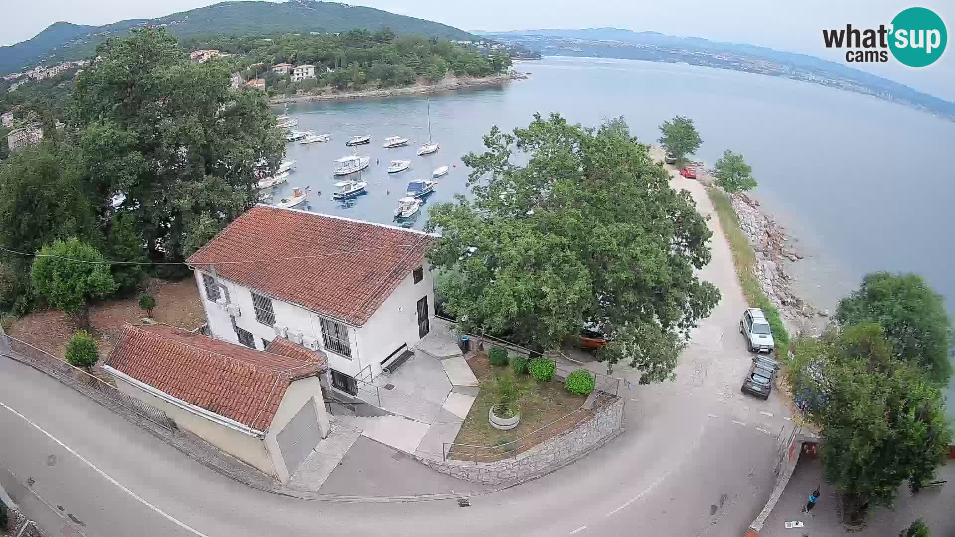 Webcam puerto de Ika – Vista en directo y luces de Opatija