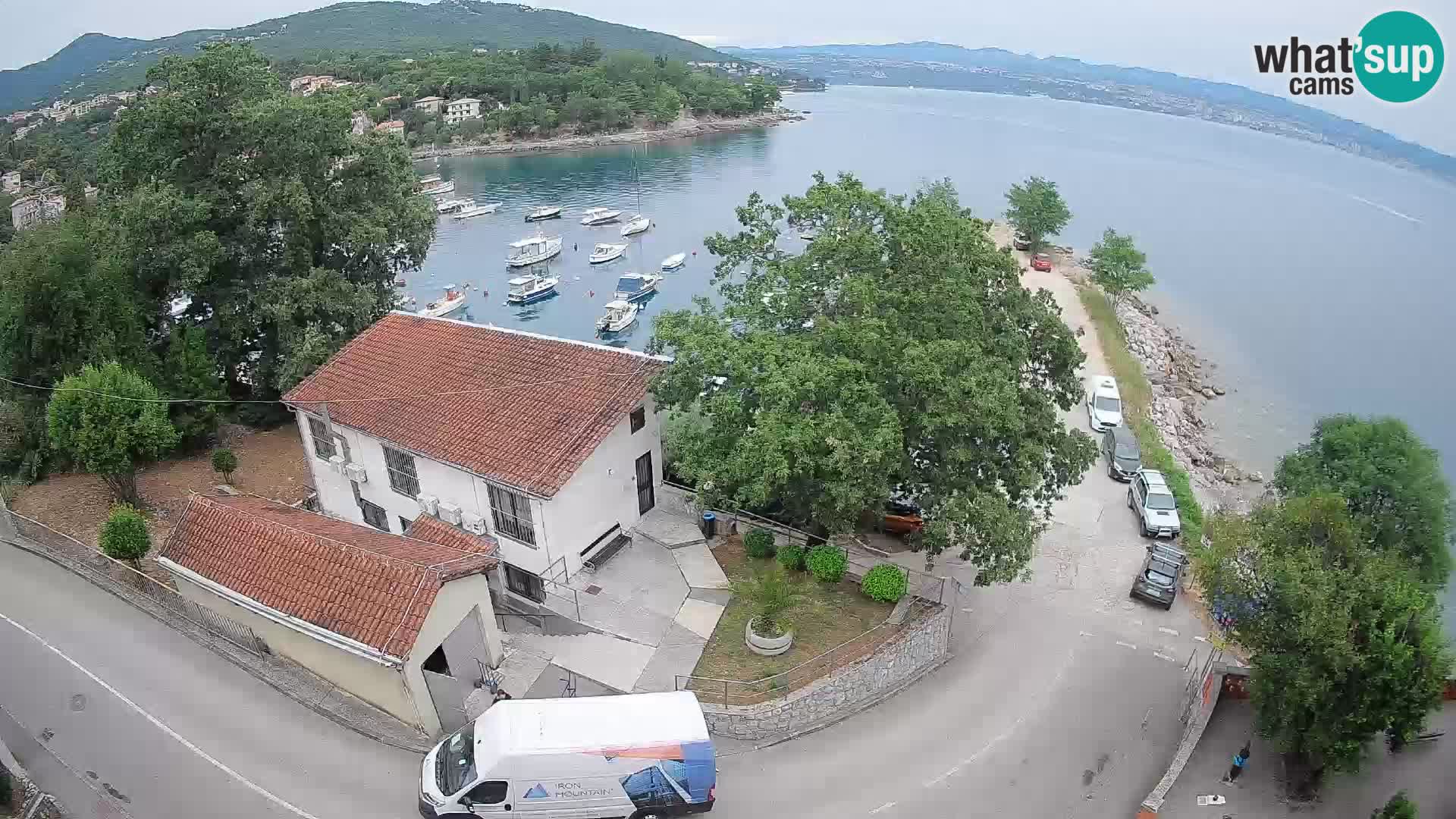 Webcam puerto de Ika – Vista en directo y luces de Opatija