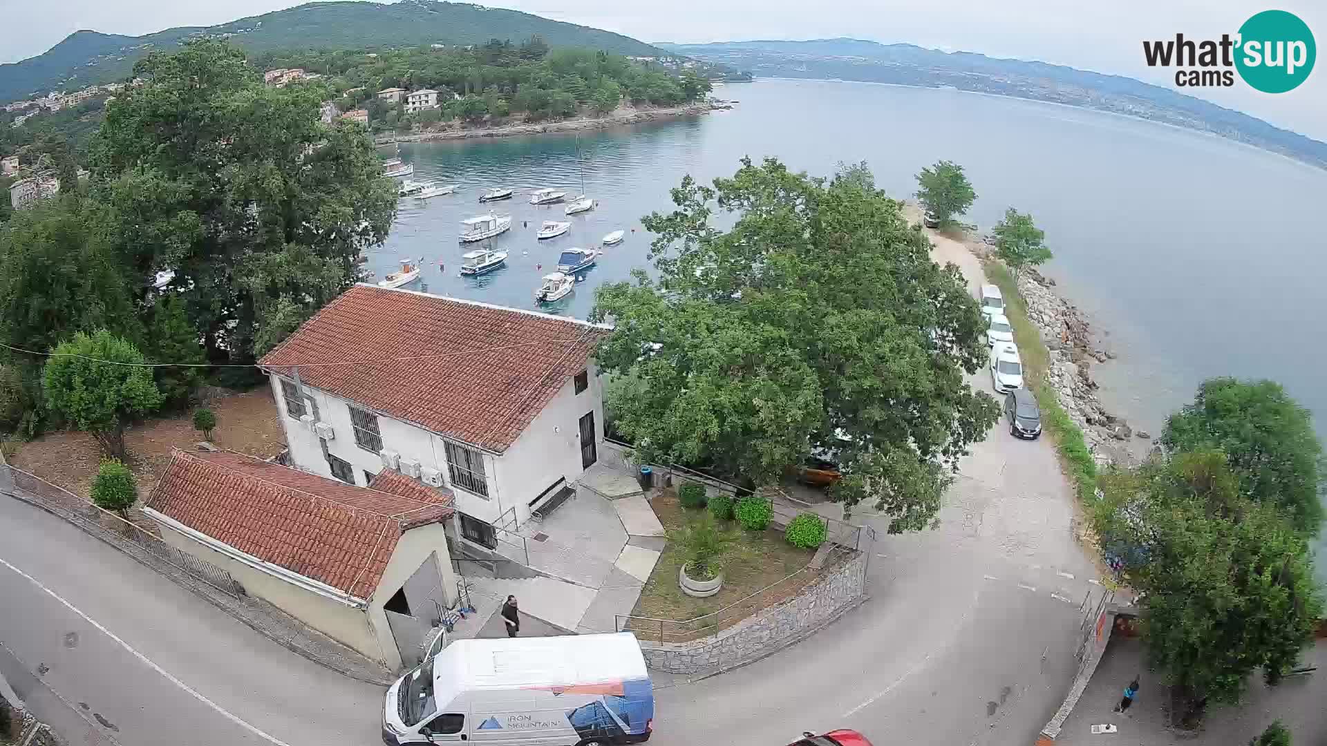 Webcam puerto de Ika – Vista en directo y luces de Opatija