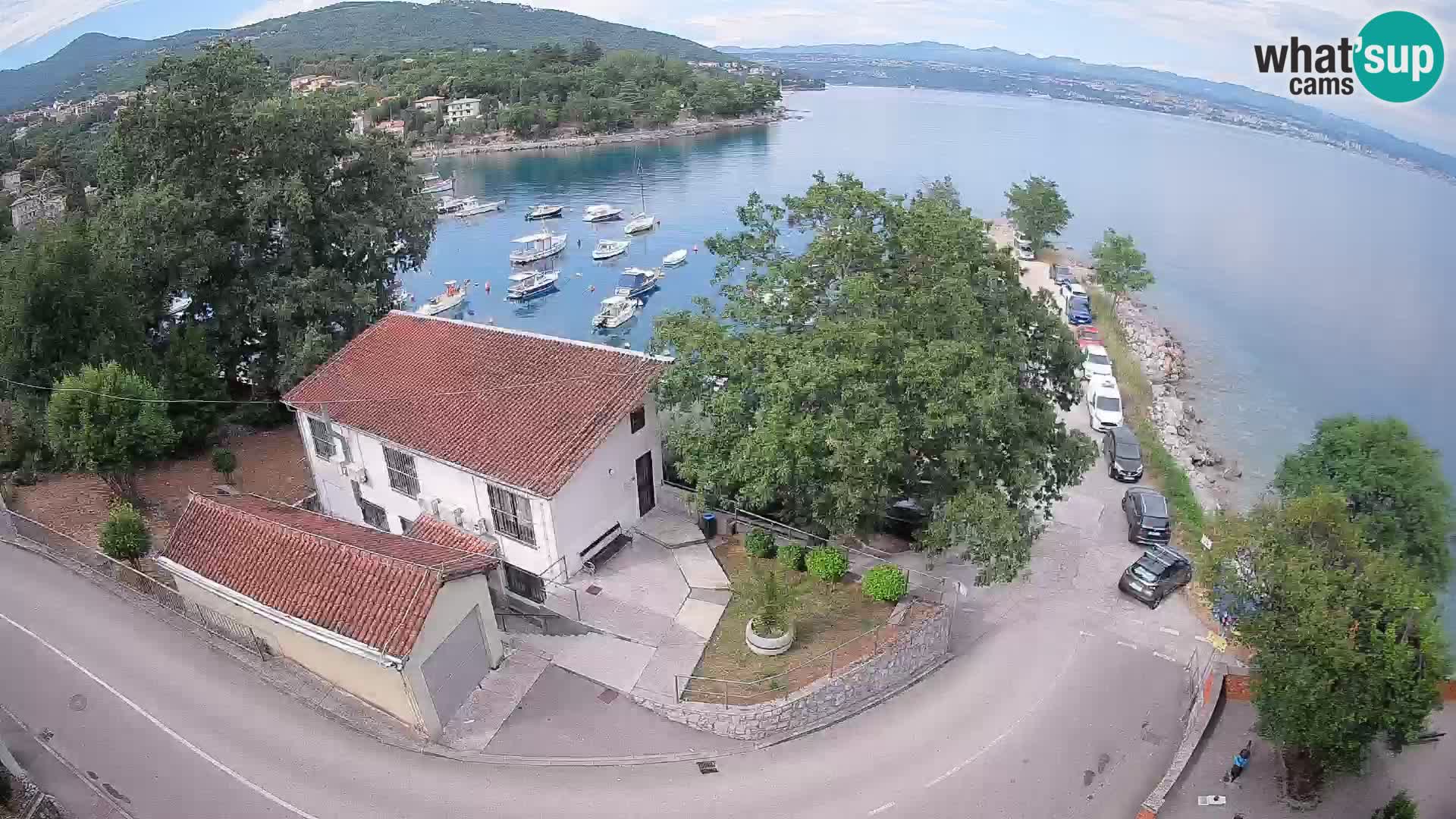 Webcam puerto de Ika – Vista en directo y luces de Opatija