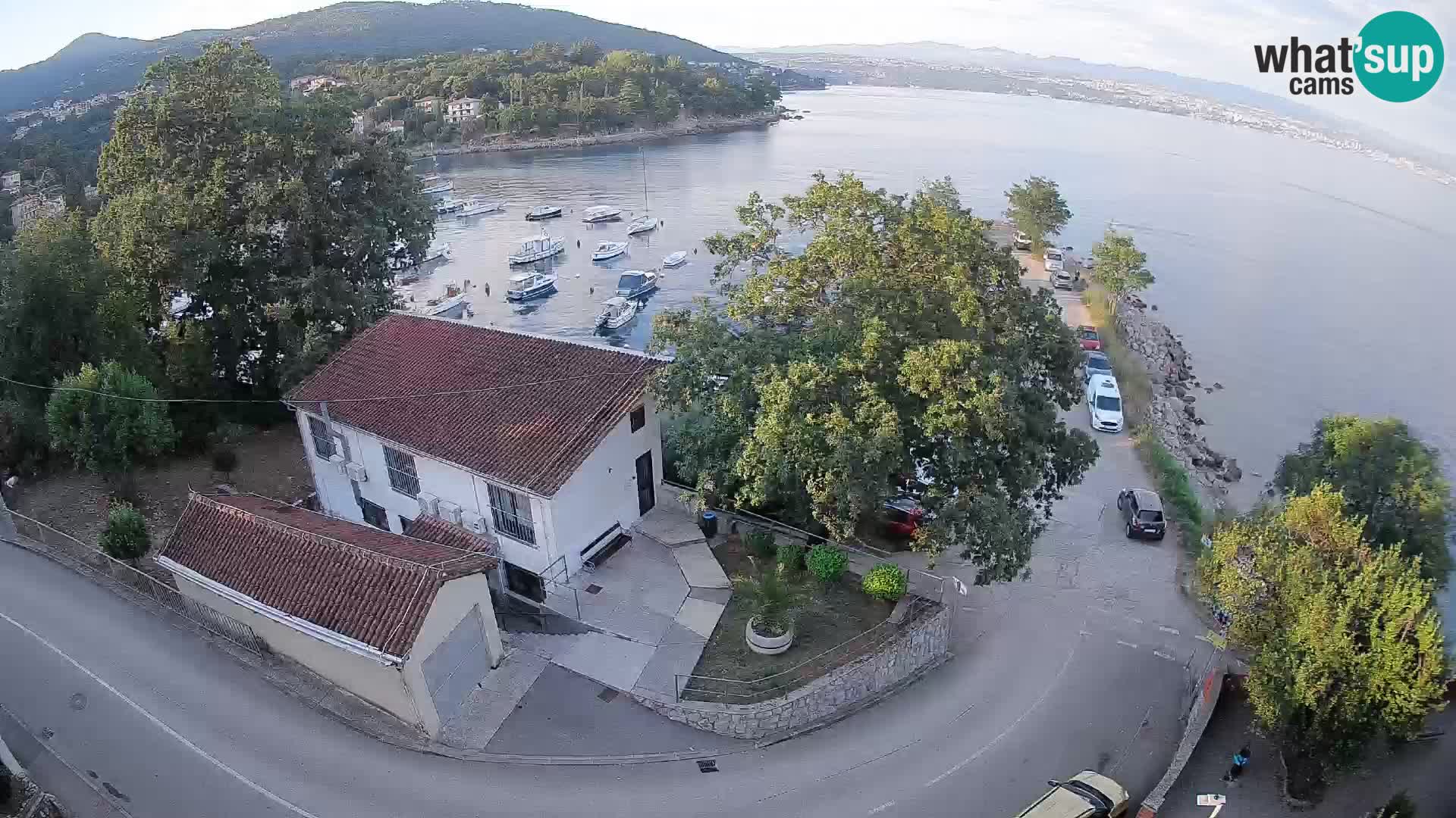 Webcam porto Ika – Vista LIVE sul porto e le luci di Opatija
