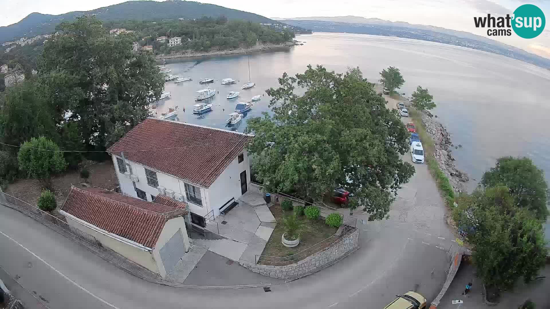 Webcam porto Ika – Vista LIVE sul porto e le luci di Opatija