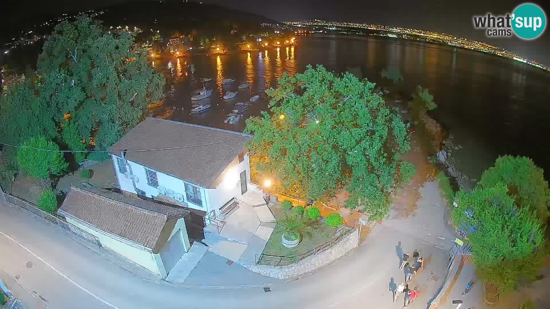 Webcam puerto de Ika – Vista en directo y luces de Opatija