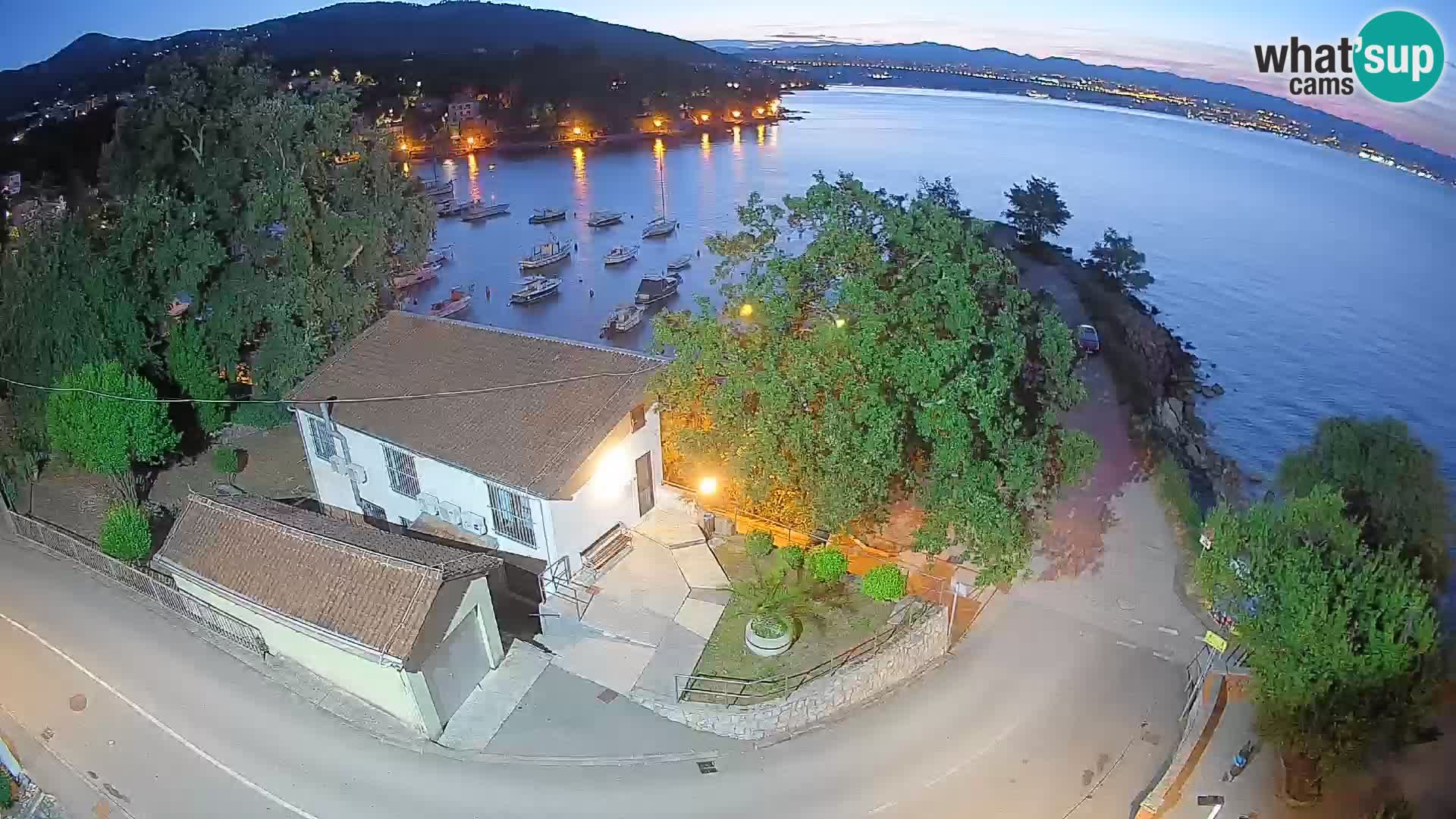 Webcam port d’Ika – Vue en direct et lumières d’Opatija