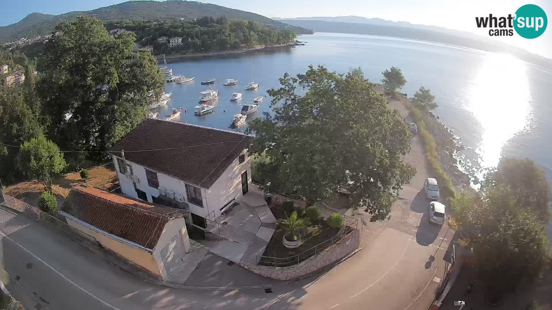 Webcam puerto de Ika – Vista en directo y luces de Opatija