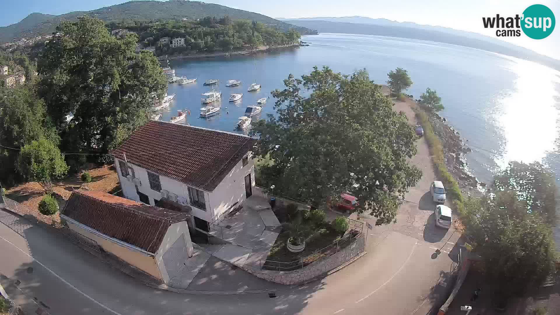 Webcam puerto de Ika – Vista en directo y luces de Opatija
