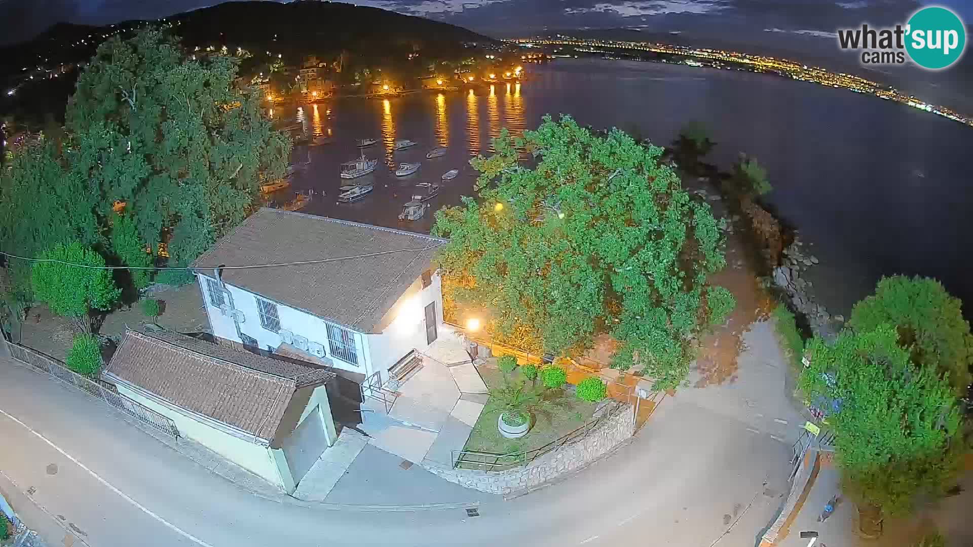 Webcam porto Ika – Vista LIVE sul porto e le luci di Opatija