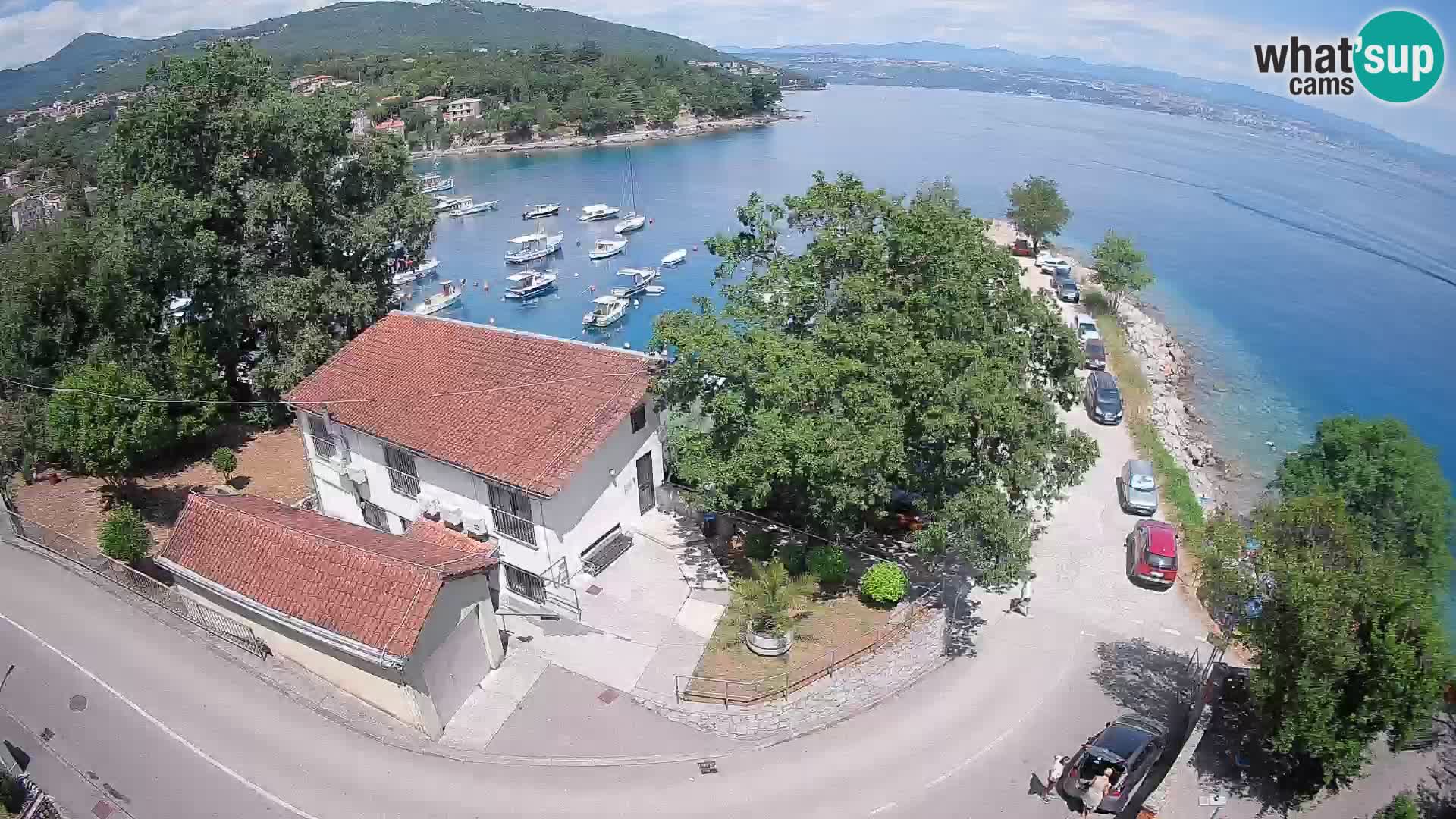 Webcam porto Ika – Vista LIVE sul porto e le luci di Opatija